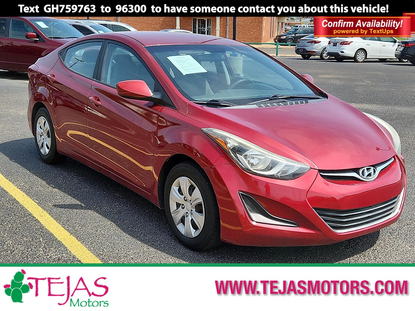 photo of 2016 Hyundai Elantra SE