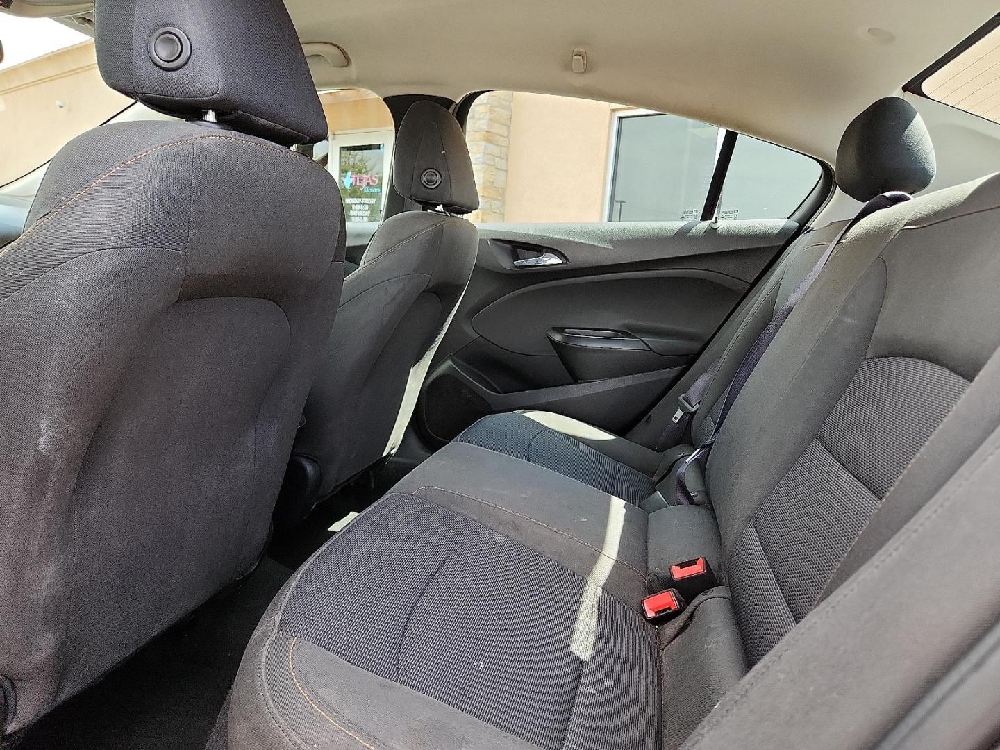 2016 Mosaic Black Metallic - GB8 /Jet Black - HLF Chevrolet Cruze LS Auto (1G1BC5SM2G7) with an 1.4L I-4 gasoline direct injection, DOHC, variable valve control, intercooled turbo, regular unleaded, engine with 153HP engine, located at 4110 Avenue Q, Lubbock, 79412, 33.556553, -101.855820 - Photo#5