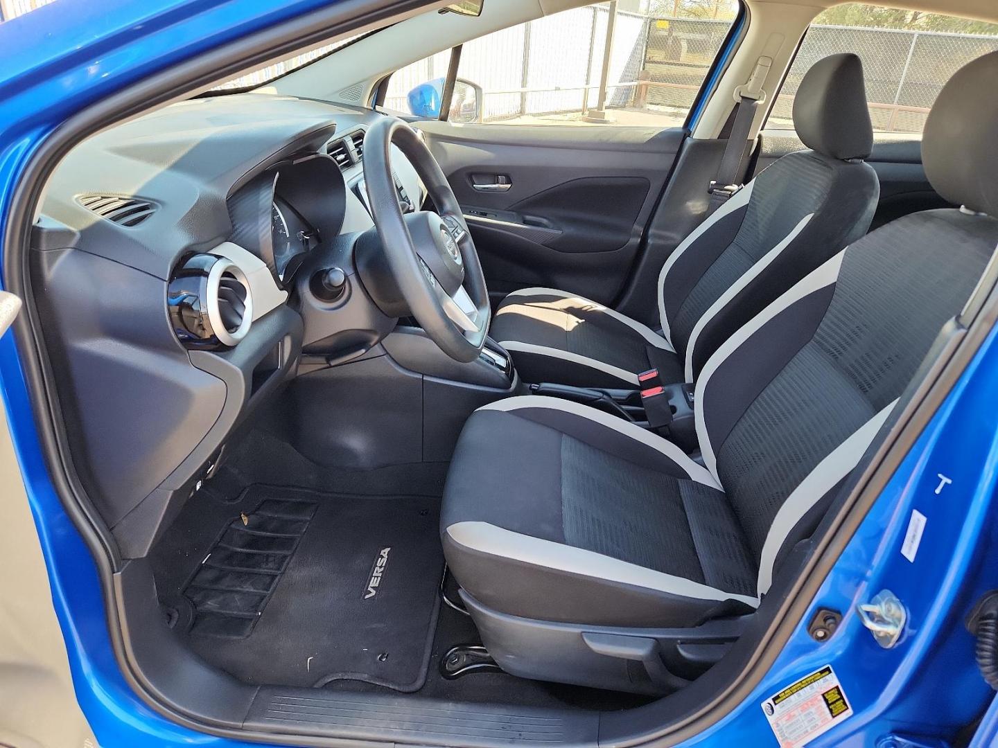2021 BLUE Nissan Versa SV Xtronic CVT (3N1CN8EV9ML) with an 1.6L I-4 DOHC, variable valve control, regular unleaded, engine with 122HP engine, located at 4110 Avenue Q, Lubbock, 79412, 33.556553, -101.855820 - 09/21/2024 INSPECTION IN ENVELOPE GOD 09/27/2024 KEY IN ENVELOPE GOD - Photo#6