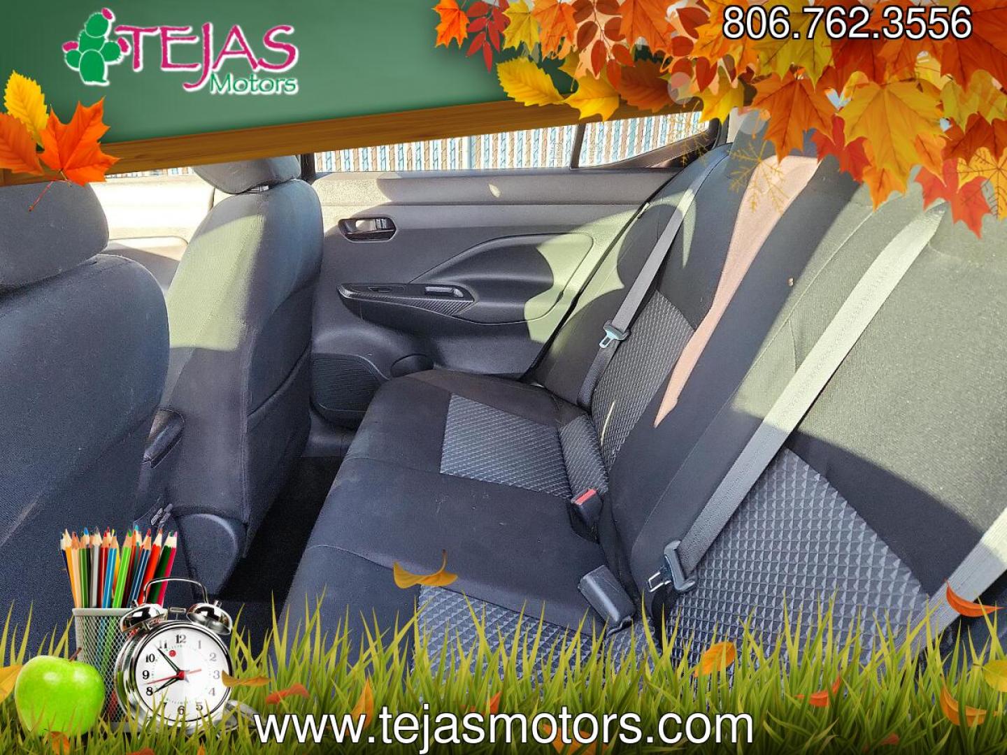 2020 Super Black - KH3 /Charcoal - G Nissan Versa S 5-Speed Manual Transmission (3N1CN8BV4LL) with an 1.6L I-4 DOHC, variable valve control, regular unleaded, engine with 122HP engine, located at 4110 Avenue Q, Lubbock, 79412, 33.556553, -101.855820- Photo#4