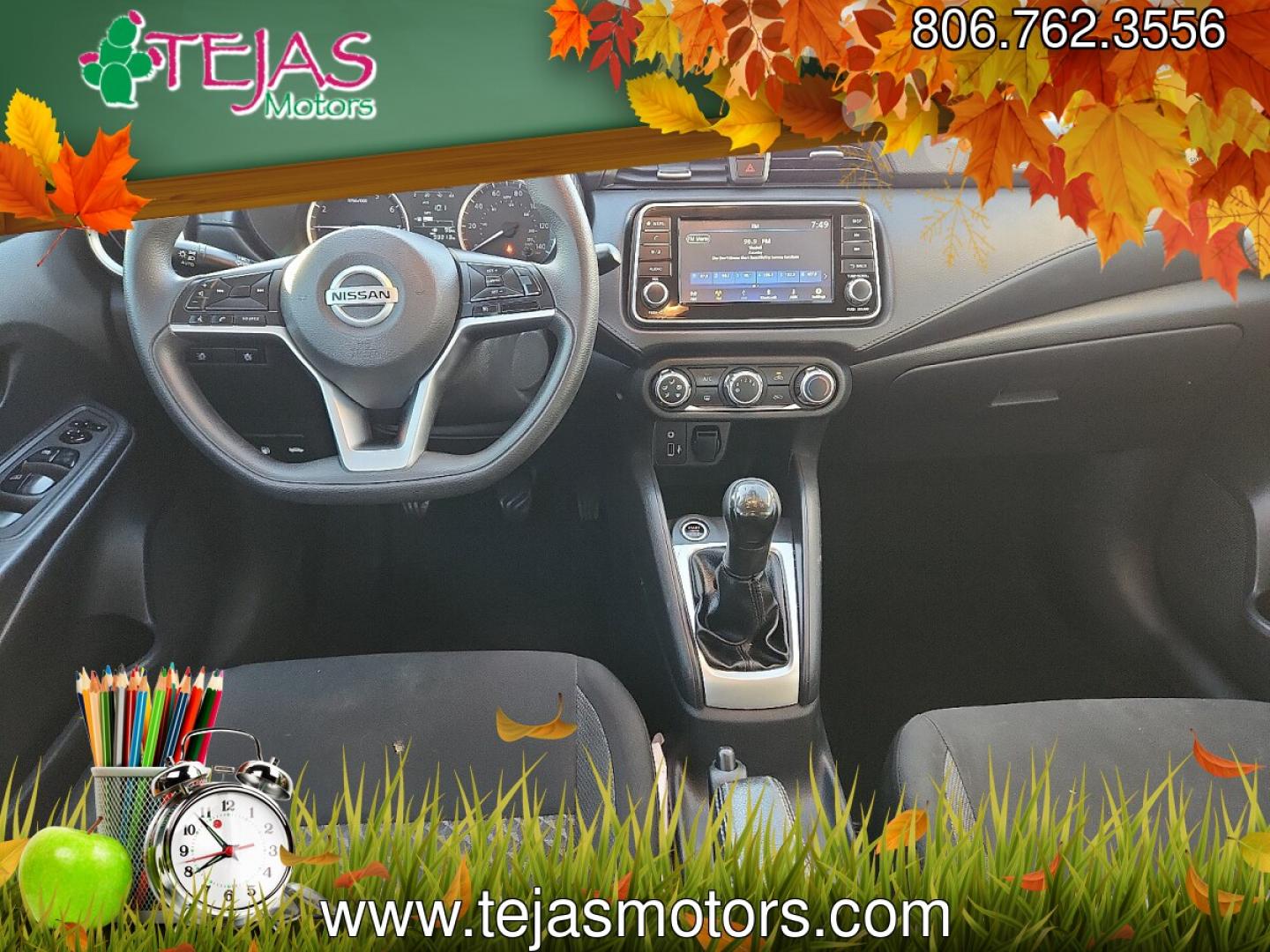 2020 Super Black - KH3 /Charcoal - G Nissan Versa S 5-Speed Manual Transmission (3N1CN8BV4LL) with an 1.6L I-4 DOHC, variable valve control, regular unleaded, engine with 122HP engine, located at 4110 Avenue Q, Lubbock, 79412, 33.556553, -101.855820- Photo#5