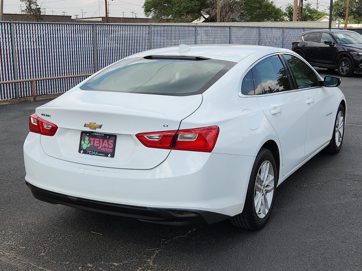 2018 WHITE Chevrolet Malibu LT (1G1ZD5ST0JF) with an ECOTEC 1.5L I-4 gasoline direct injection, DOHC, VVT variable valve control, intercooled turbo, regular unleaded, engine with 160HP engine, located at 4110 Avenue Q, Lubbock, 79412, 33.556553, -101.855820 - 05/13/2025 KEY IN ENVELOPE GOD - Photo#1