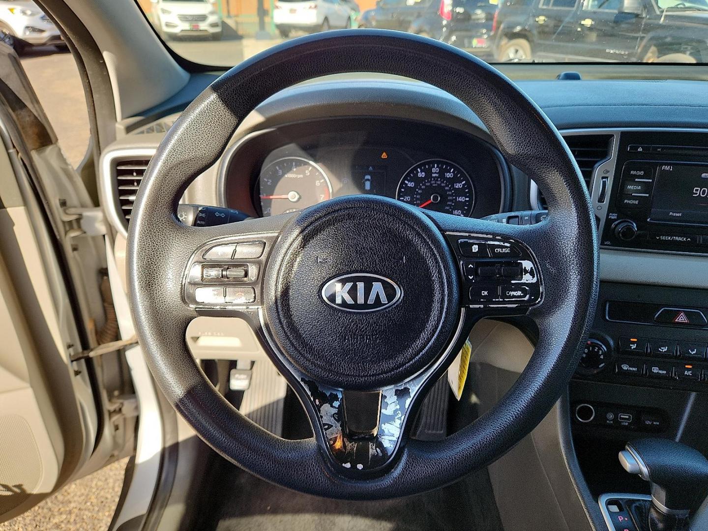 2017 Sparkling Silver - KCS /Gray - GBU Kia Sportage LX (KNDPM3AC4H7) with an Theta II 2.4L I-4 gasoline direct injection, DOHC, D-CVVT variable valve control, regular unleaded, engine with 181HP engine, located at 4110 Avenue Q, Lubbock, 79412, 33.556553, -101.855820 - Photo#10