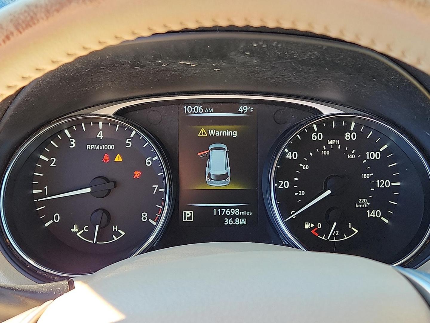 2015 Gun Metallic - KAD /Almond - C Nissan Rogue SL (5N1AT2MT1FC) with an 2.5L I-4 DOHC, variable valve control, regular unleaded, engine with 170HP engine, located at 4110 Avenue Q, Lubbock, 79412, 33.556553, -101.855820 - Photo#9