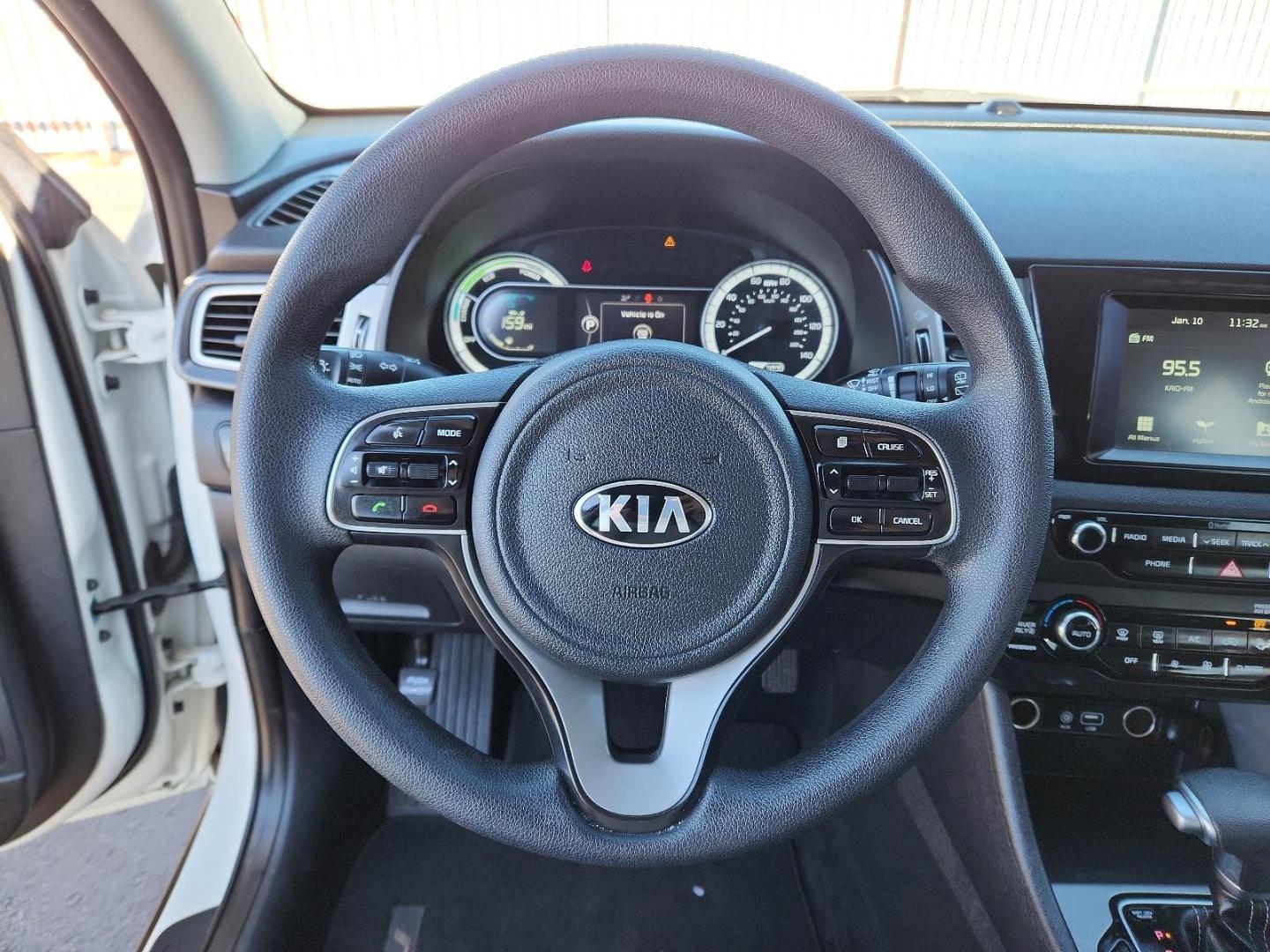 2019 WHITE Kia Niro LX (KNDCB3LC0K5) with an 1.6L I-4 gasoline direct injection, DOHC, variable valve control, regular unleaded, engine with 104HP engine, located at 4110 Avenue Q, Lubbock, 79412, 33.556553, -101.855820 - 01/18/2025 KEY IN ENVELOPE GOD - Photo#10