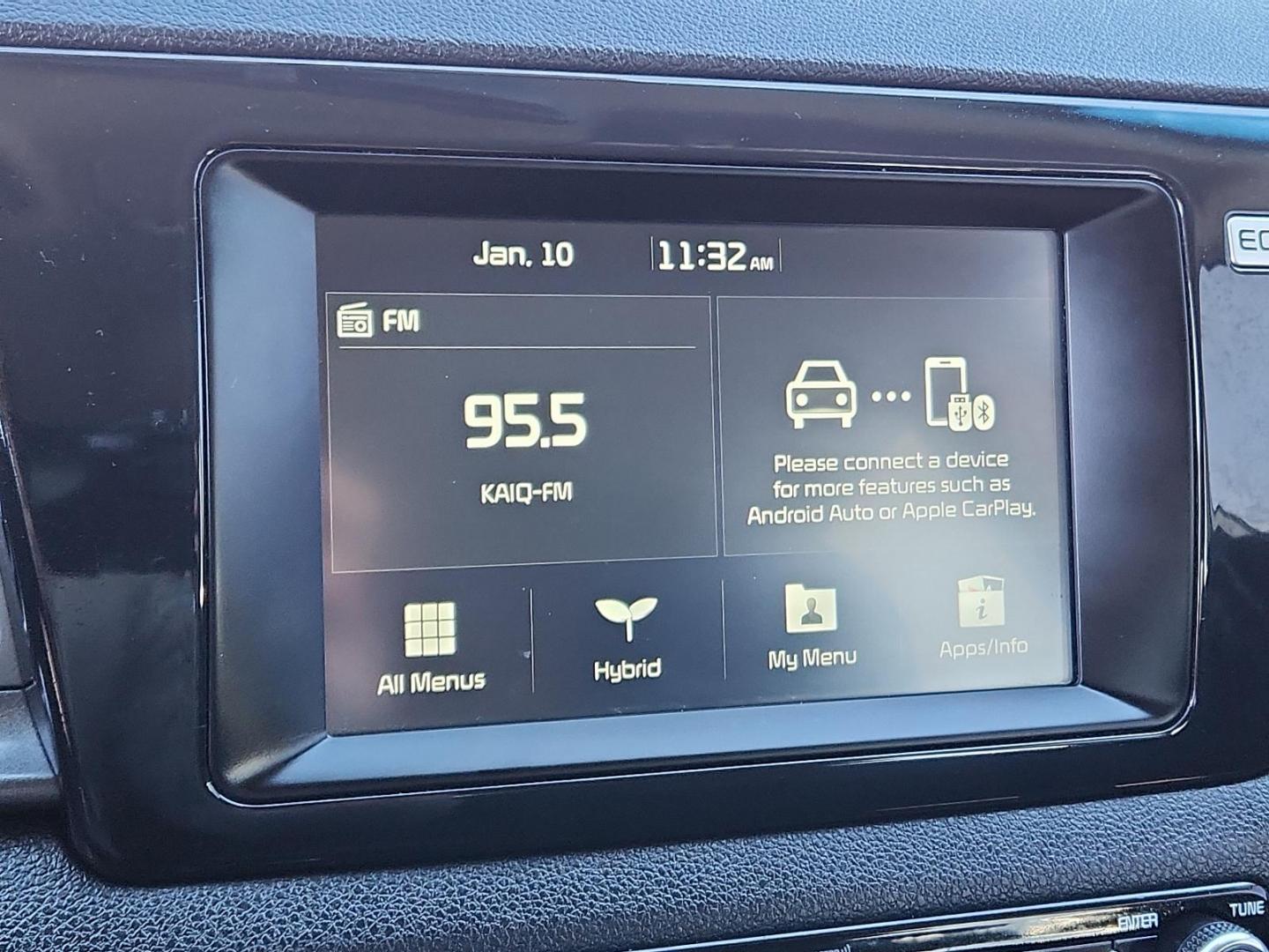 2019 WHITE Kia Niro LX (KNDCB3LC0K5) with an 1.6L I-4 gasoline direct injection, DOHC, variable valve control, regular unleaded, engine with 104HP engine, located at 4110 Avenue Q, Lubbock, 79412, 33.556553, -101.855820 - 01/18/2025 KEY IN ENVELOPE GOD - Photo#8