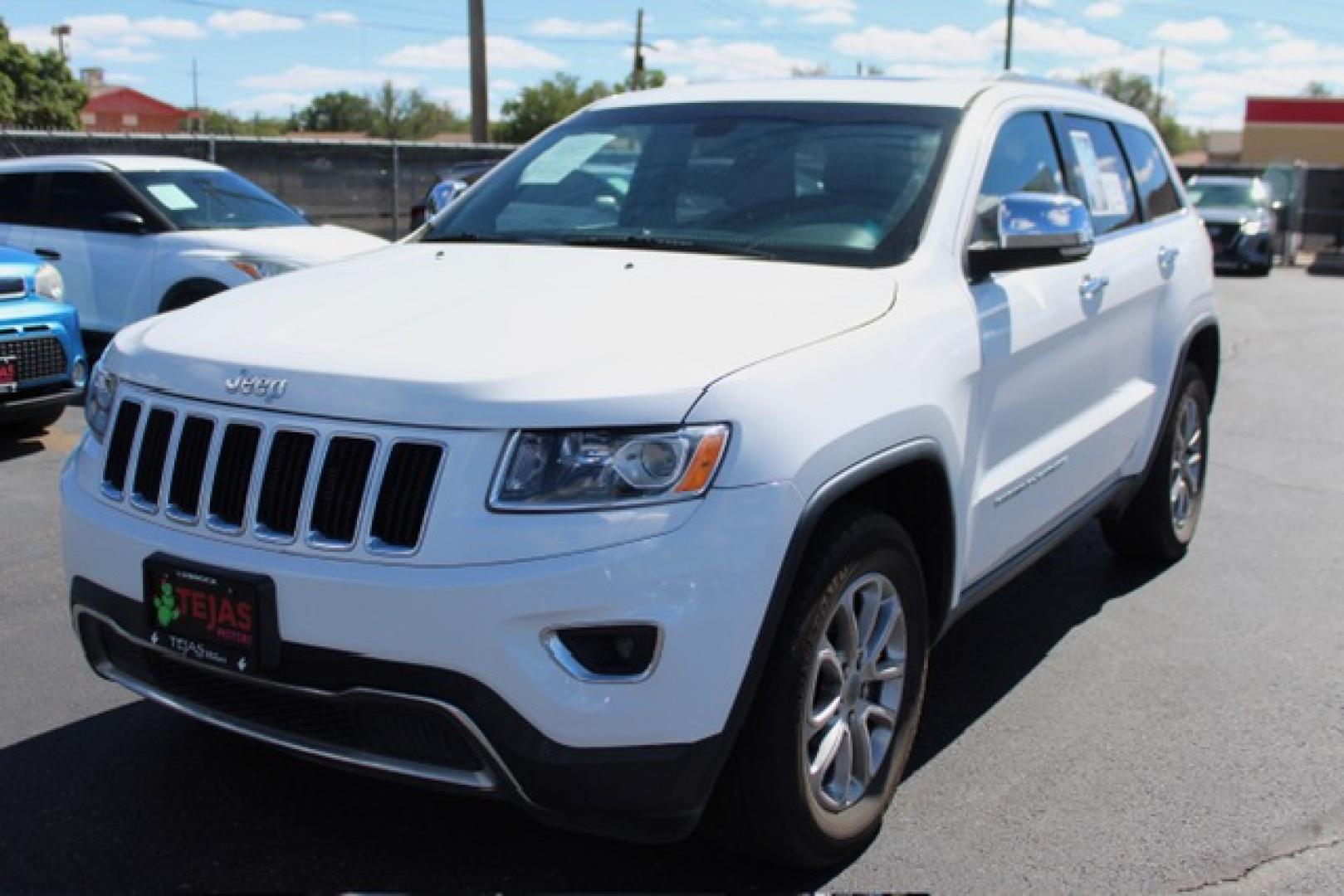 2015 Bright White Clearcoat - PW7 /Black - X9 Jeep Grand Cherokee Limited (1C4RJEBG4FC) with an 3.6L V-6 DOHC, variable valve control, regular unleaded, engine with 290HP engine, located at 4110 Avenue Q, Lubbock, 79412, 33.556553, -101.855820 - 07/03/2026 KEY IN ENVELOPE GOD- Photo#1
