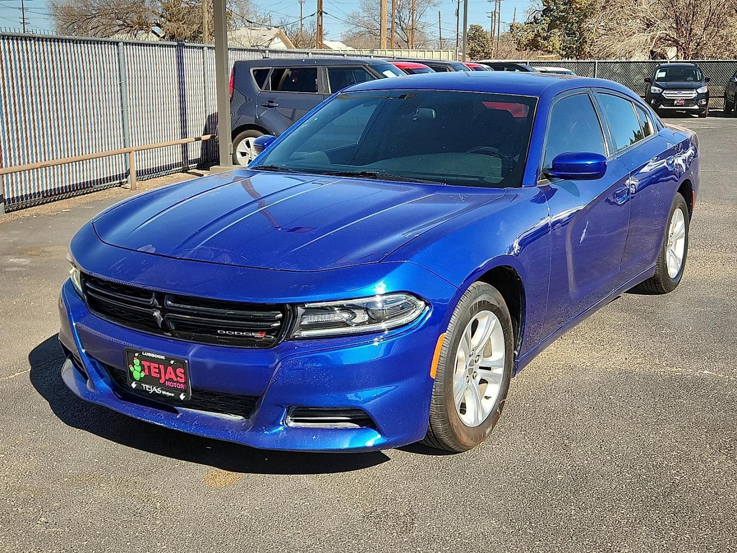 2019 Indigo Blue - PBM /Black - X9 Dodge Charger SXT RWD (2C3CDXBG8KH) with an Pentastar 3.6L V-6 DOHC, variable valve control, regular unleaded, engine with 292HP engine, located at 4110 Avenue Q, Lubbock, 79412, 33.556553, -101.855820 - Photo#3