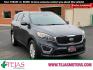 2017 GRAY Kia Sorento 2.4L LX (5XYPG4A34HG) with an 2.4L I-4 gasoline direct injection, DOHC, variable valve control, regular unleaded, engine with 185HP engine, located at 4110 Avenue Q, Lubbock, 79412, 33.556553, -101.855820 - Photo#0