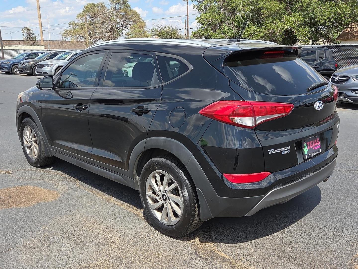 2016 Ash Black - TCM /Gray - TGG Hyundai Tucson Eco (KM8J33A25GU) with an 1.6L I-4 gasoline direct injection, DOHC, variable valve control, intercooled turbo, regular unleaded, engine with 175HP engine, located at 4110 Avenue Q, Lubbock, 79412, 33.556553, -101.855820 - Photo#3