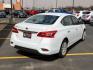 2019 WHITE Nissan Sentra S (3N1AB7AP0KY) with an 1.8L I-4 DOHC, variable valve control, regular unleaded, engine with 124HP engine, located at 4110 Avenue Q, Lubbock, 79412, 33.556553, -101.855820 - Photo#1