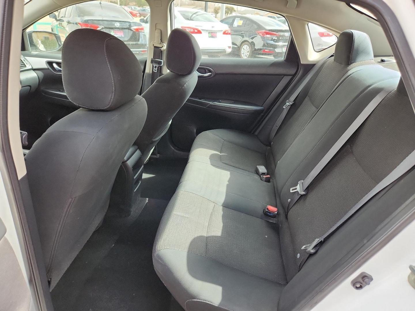 2019 WHITE Nissan Sentra S (3N1AB7AP0KY) with an 1.8L I-4 DOHC, variable valve control, regular unleaded, engine with 124HP engine, located at 4110 Avenue Q, Lubbock, 79412, 33.556553, -101.855820 - Photo#4