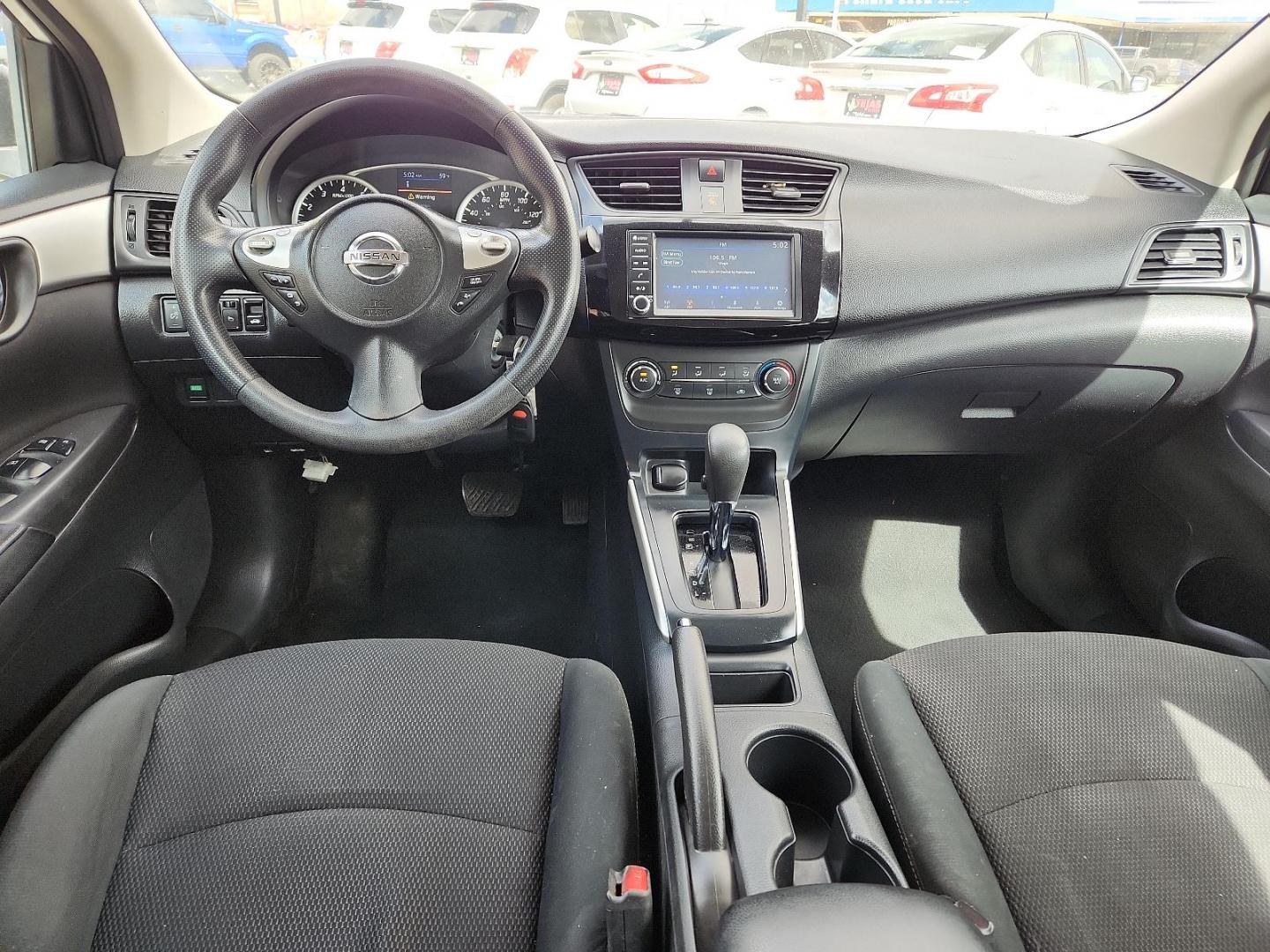 2019 WHITE Nissan Sentra S (3N1AB7AP0KY) with an 1.8L I-4 DOHC, variable valve control, regular unleaded, engine with 124HP engine, located at 4110 Avenue Q, Lubbock, 79412, 33.556553, -101.855820 - Photo#5