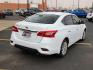2019 WHITE Nissan Sentra S (3N1AB7AP5KY) with an 1.8L I-4 DOHC, variable valve control, regular unleaded, engine with 124HP engine, located at 4110 Avenue Q, Lubbock, 79412, 33.556553, -101.855820 - 02/14/2025 KEY IN ENVELOPE GOD - Photo#1