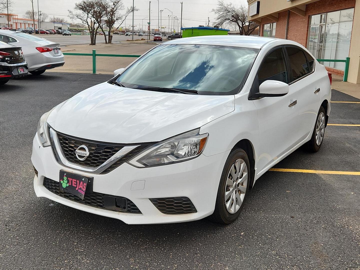 2019 WHITE Nissan Sentra S (3N1AB7AP5KY) with an 1.8L I-4 DOHC, variable valve control, regular unleaded, engine with 124HP engine, located at 4110 Avenue Q, Lubbock, 79412, 33.556553, -101.855820 - 02/14/2025 KEY IN ENVELOPE GOD - Photo#3