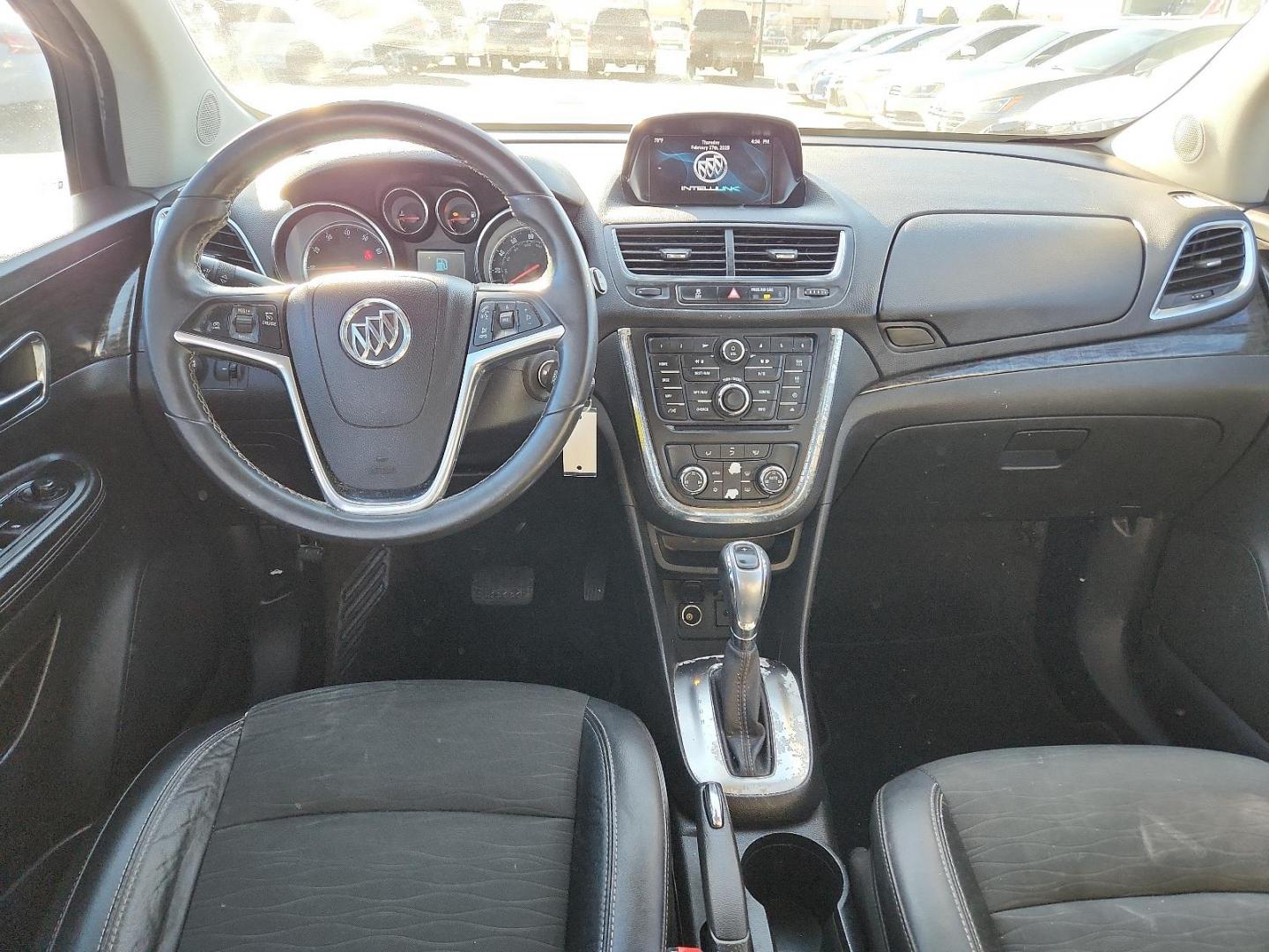 2015 GRAY Buick Encore Convenience (KL4CJBSB3FB) with an Ecotec 1.4L I-4 DOHC, variable valve control, intercooled turbo, regular unleaded, engine with 138HP engine, located at 4110 Avenue Q, Lubbock, 79412, 33.556553, -101.855820 - 02/20/2025 KEY IN ENVELOPE GOD - Photo#5