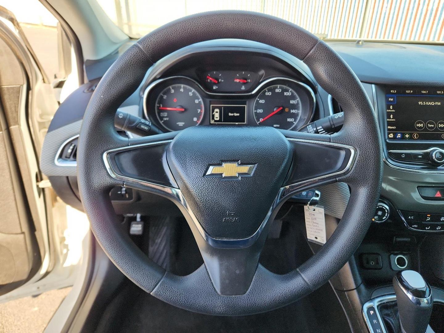 2019 WHITE Chevrolet Cruze LS (1G1BC5SM4K7) with an 1.4L I-4 gasoline direct injection, DOHC, VVT variable valve control, intercooled turbo, regular unleaded, engine with 153HP engine, located at 4110 Avenue Q, Lubbock, 79412, 33.556553, -101.855820 - Photo#10