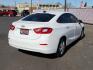 2019 WHITE Chevrolet Cruze LS (1G1BC5SM4K7) with an 1.4L I-4 gasoline direct injection, DOHC, VVT variable valve control, intercooled turbo, regular unleaded, engine with 153HP engine, located at 4110 Avenue Q, Lubbock, 79412, 33.556553, -101.855820 - Photo#1