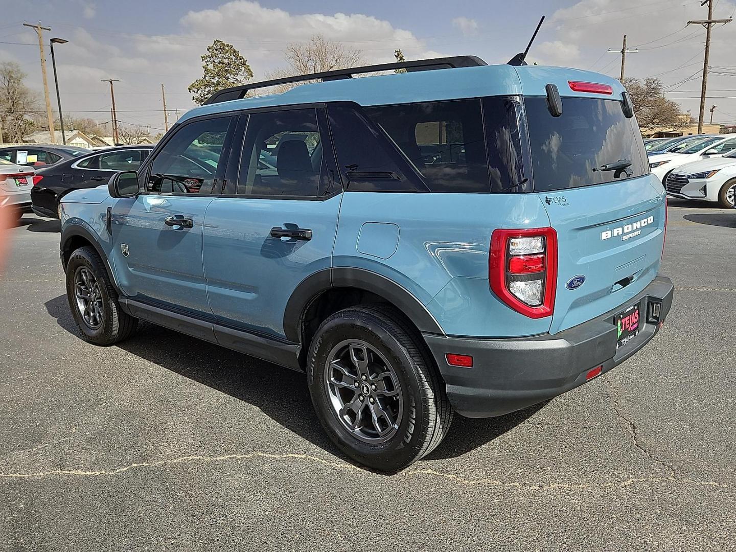 2023 Atlas Blue Metallic - B3 /Medium Dark Slate - QV Ford Bronco Sport Big Bend (3FMCR9B67PR) with an EcoBoost 1.5L I-3 port/direct injection, DOHC, Ti-VCT variable valve control, intercooled turbo, regular unleaded, engine with 181HP engine, located at 4110 Avenue Q, Lubbock, 79412, 33.556553, -101.855820 - Photo#2