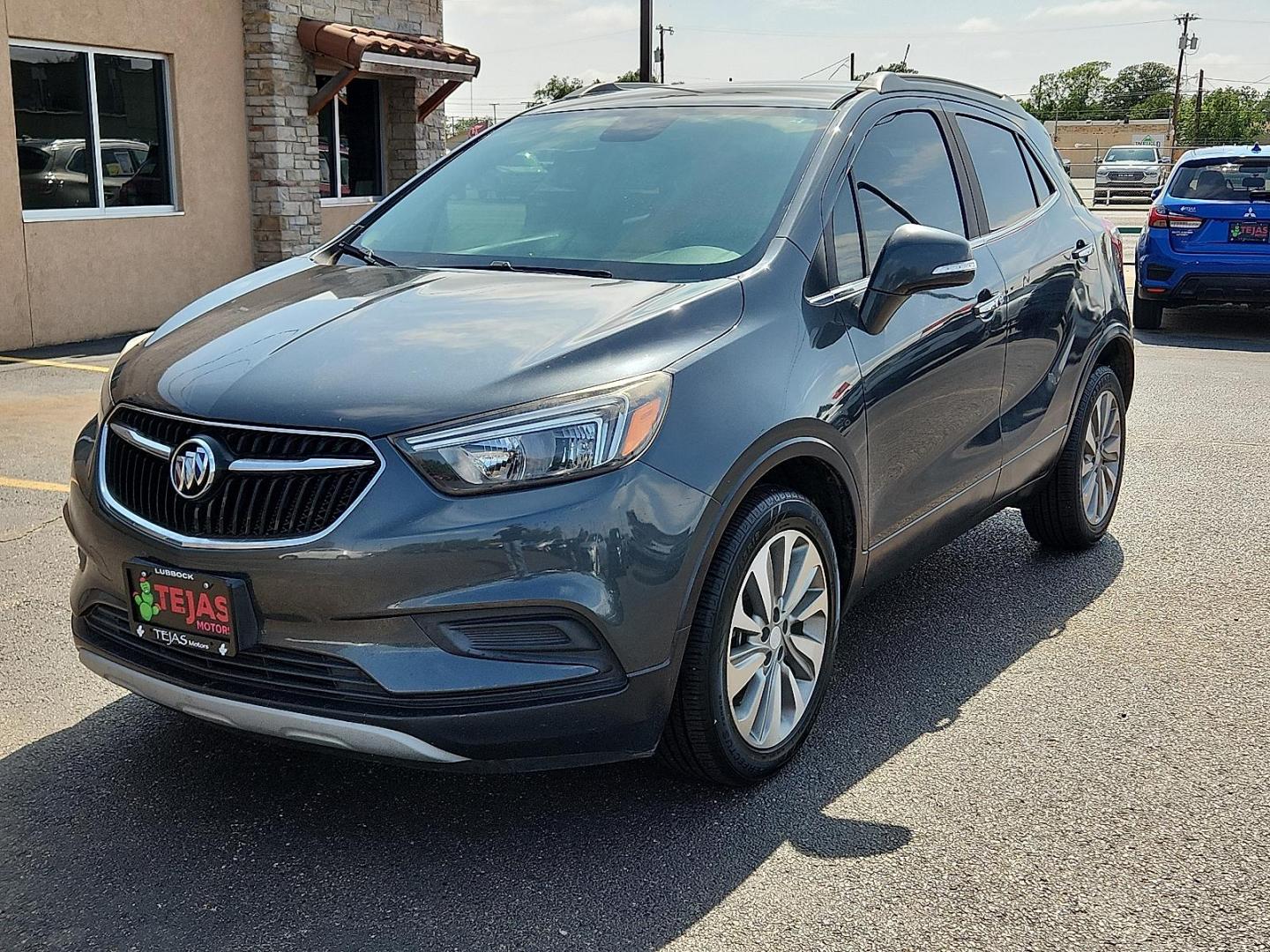 2017 Graphite Gray Metallic - GK2 /Ebony - AFN Buick Encore Preferred (KL4CJASBXHB) with an Ecotec 1.4L I-4 DOHC, variable valve control, intercooled turbo, regular unleaded, engine with 138HP engine, located at 4110 Avenue Q, Lubbock, 79412, 33.556553, -101.855820 - Photo#1