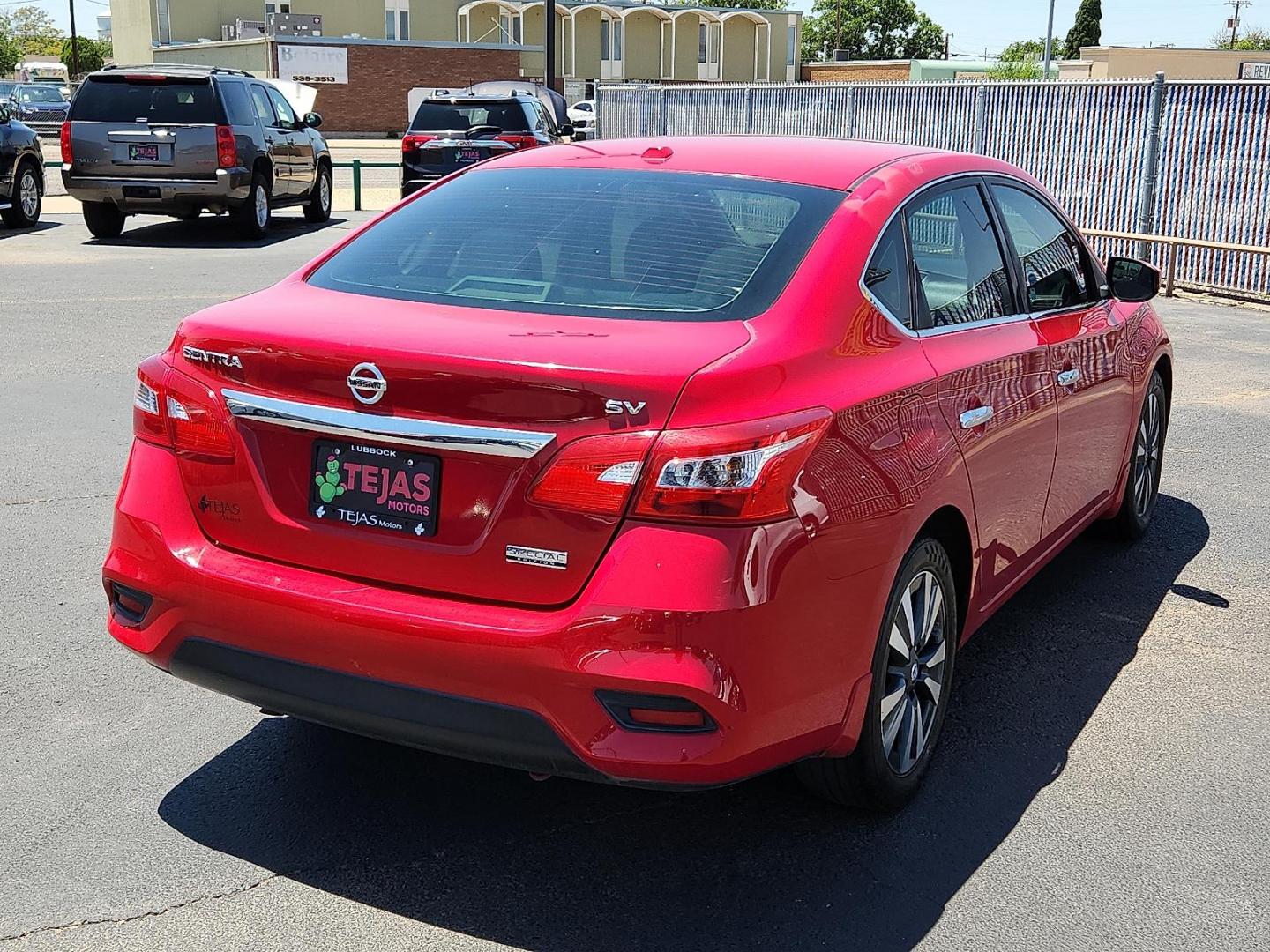 2019 RED Nissan Sentra SV (3N1AB7APXKY) with an 1.8L I-4 DOHC, variable valve control, regular unleaded, engine with 124HP engine, located at 4110 Avenue Q, Lubbock, 79412, 33.556553, -101.855820 - 03/04/2025 KEY IN ENVELOPE GOD - Photo#1
