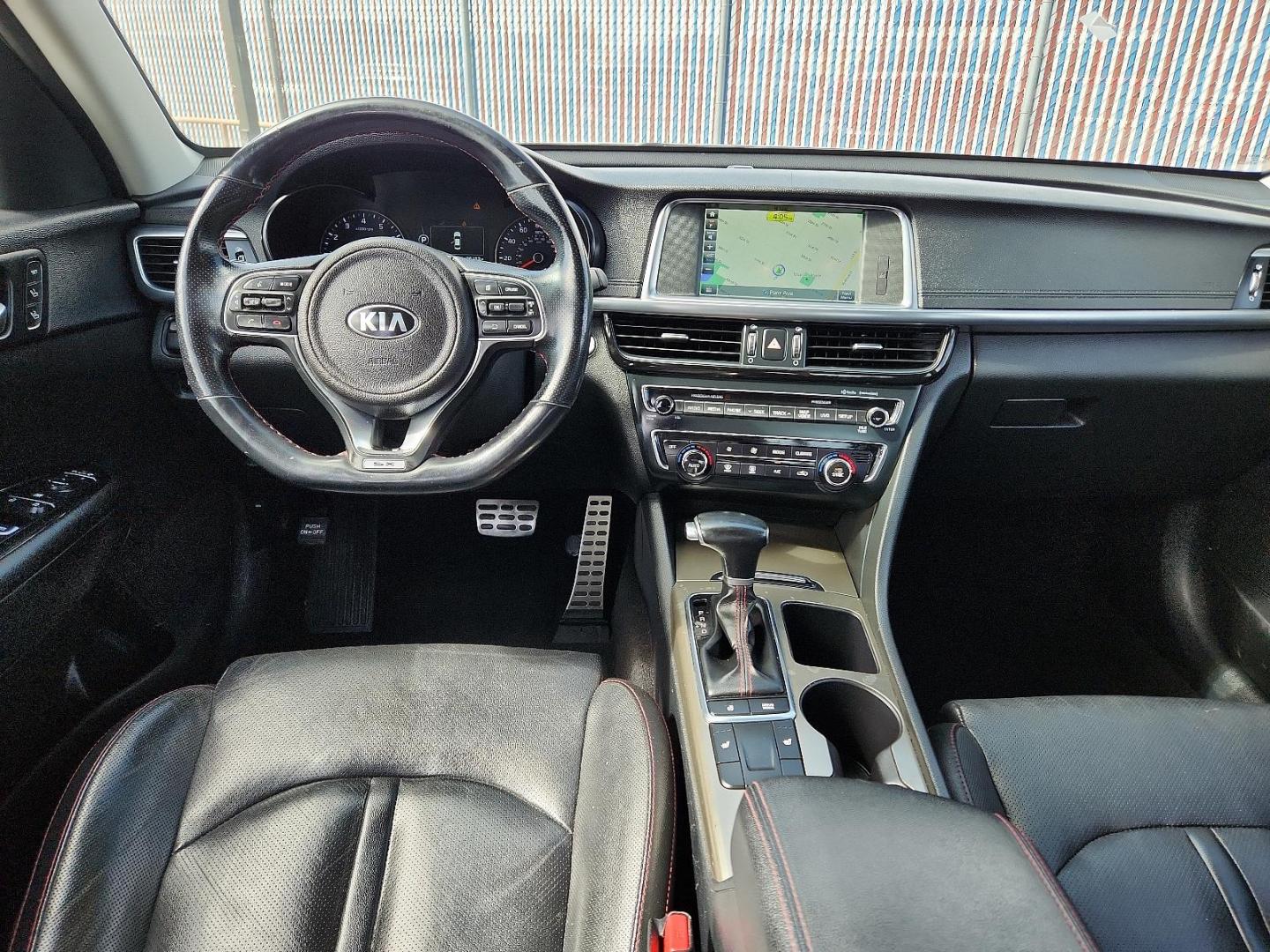 2016 GRAY Kia Optima SX Turbo (5XXGW4L23GG) with an 2L I-4 gasoline direct injection, DOHC, variable valve control, intercooled turbo, regular unleaded, engine with 245HP engine, located at 4110 Avenue Q, Lubbock, 79412, 33.556553, -101.855820 - 03/21/2025 KEY IN ENVELOPE GOD - Photo#5