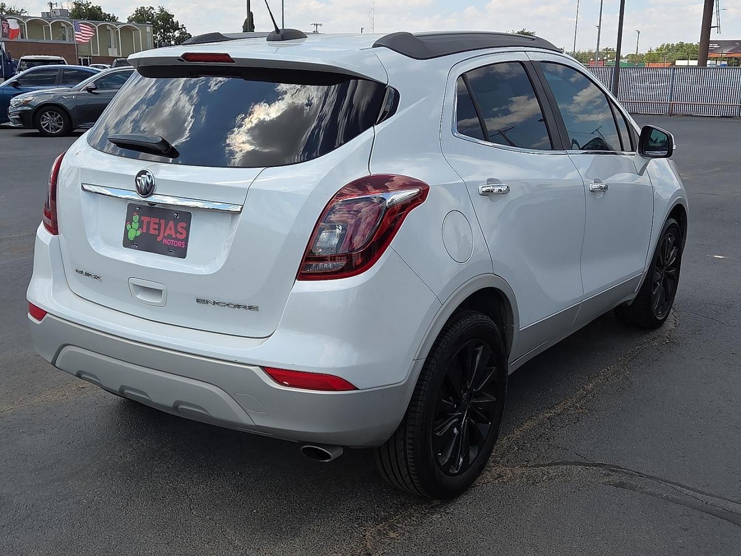 2017 Summit White - GAZ /Shale/Ebony Accents - AFO Buick Encore Preferred (KL4CJASB7HB) with an Ecotec 1.4L I-4 DOHC, variable valve control, intercooled turbo, regular unleaded, engine with 138HP engine, located at 4110 Avenue Q, Lubbock, 79412, 33.556553, -101.855820 - Photo#2