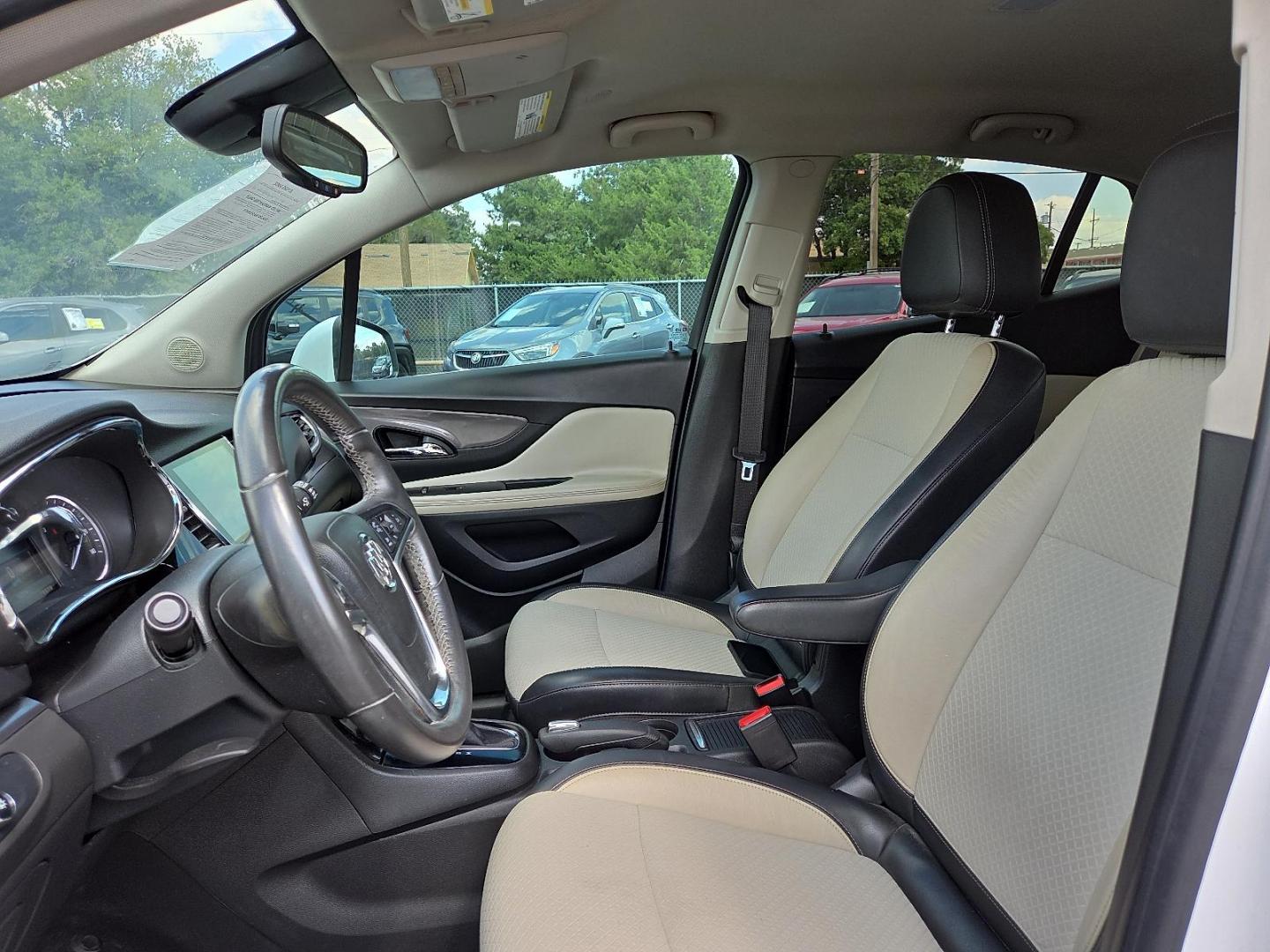 2017 Summit White - GAZ /Shale/Ebony Accents - AFO Buick Encore Preferred (KL4CJASB7HB) with an Ecotec 1.4L I-4 DOHC, variable valve control, intercooled turbo, regular unleaded, engine with 138HP engine, located at 4110 Avenue Q, Lubbock, 79412, 33.556553, -101.855820 - Photo#9