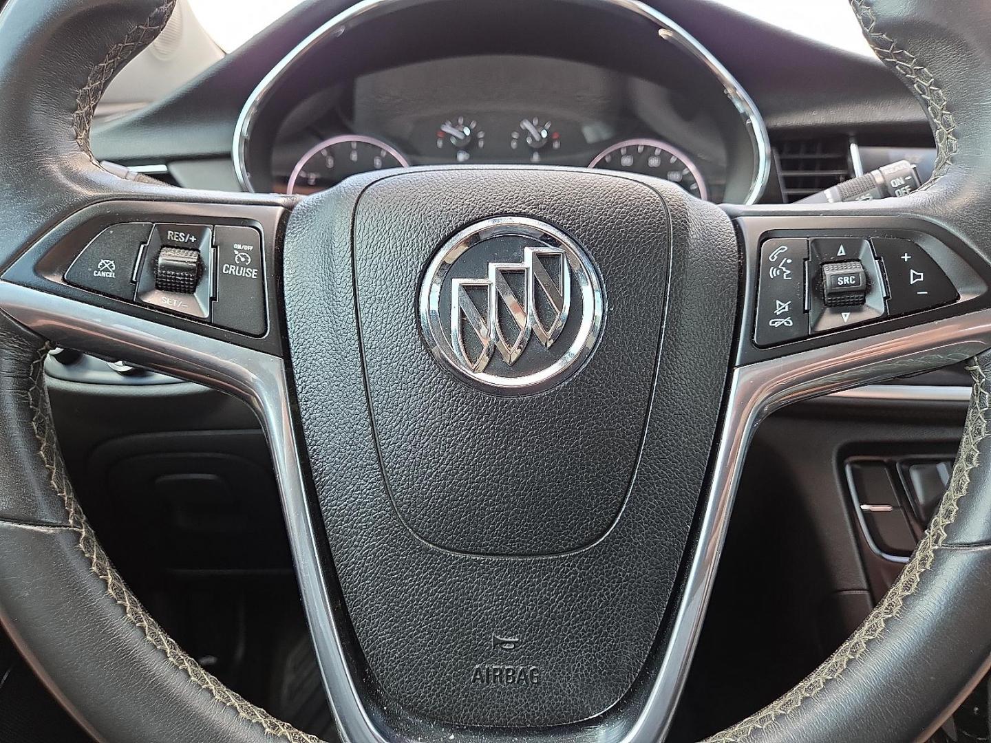 2017 Summit White - GAZ /Shale/Ebony Accents - AFO Buick Encore Preferred (KL4CJASB7HB) with an Ecotec 1.4L I-4 DOHC, variable valve control, intercooled turbo, regular unleaded, engine with 138HP engine, located at 4110 Avenue Q, Lubbock, 79412, 33.556553, -101.855820 - Photo#11