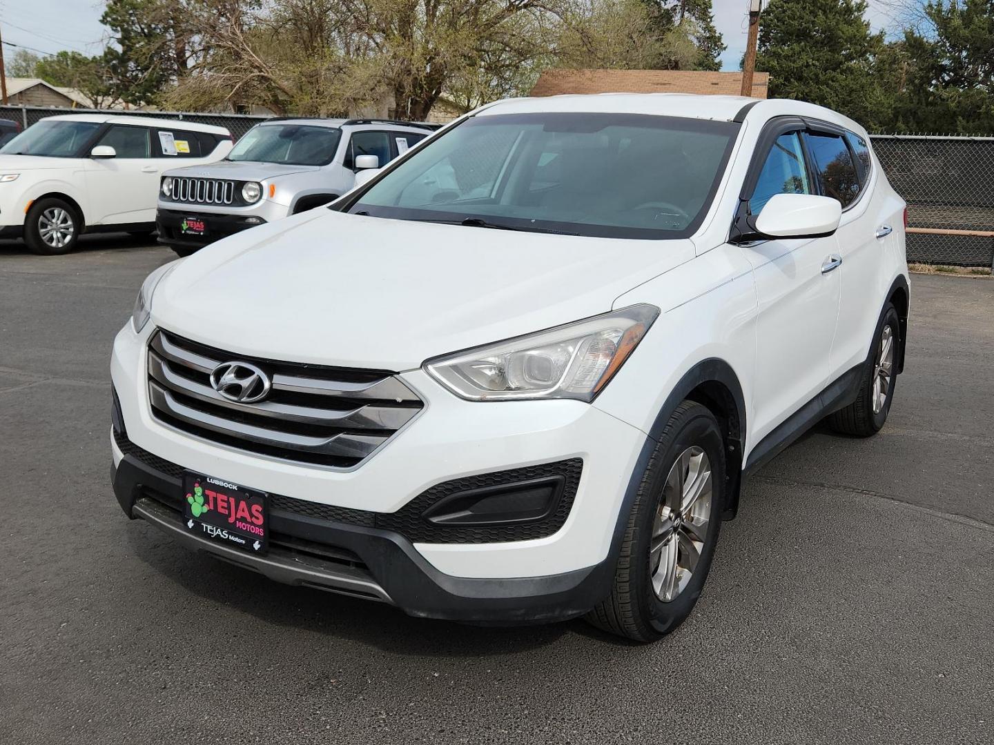 2016 WHITE Hyundai Santa Fe Sport 2.4L (5XYZT3LB3GG) with an Theta II 2.4L I-4 gasoline direct injection, DOHC, variable valve control, regular unleaded, engine with 190HP engine, located at 4110 Avenue Q, Lubbock, 79412, 33.556553, -101.855820 - Photo#3