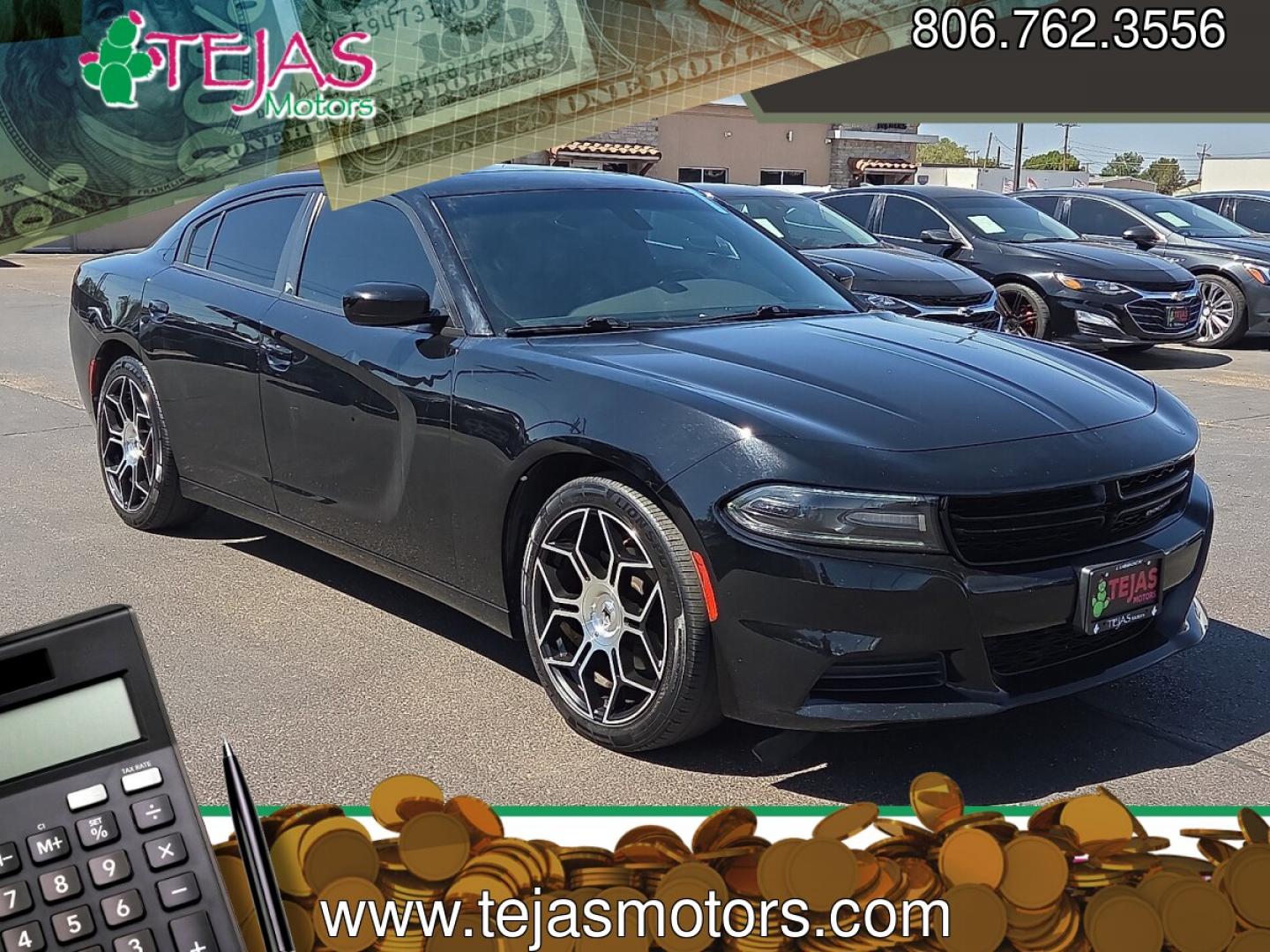 2020 Pitch Black Clearcoat /Black - X9 Dodge Charger SXT RWD (2C3CDXBG6LH) with an Pentastar 3.6L V-6 DOHC, variable valve control, regular unleaded, engine with 292HP engine, located at 4110 Avenue Q, Lubbock, 79412, 33.556553, -101.855820- Photo#0