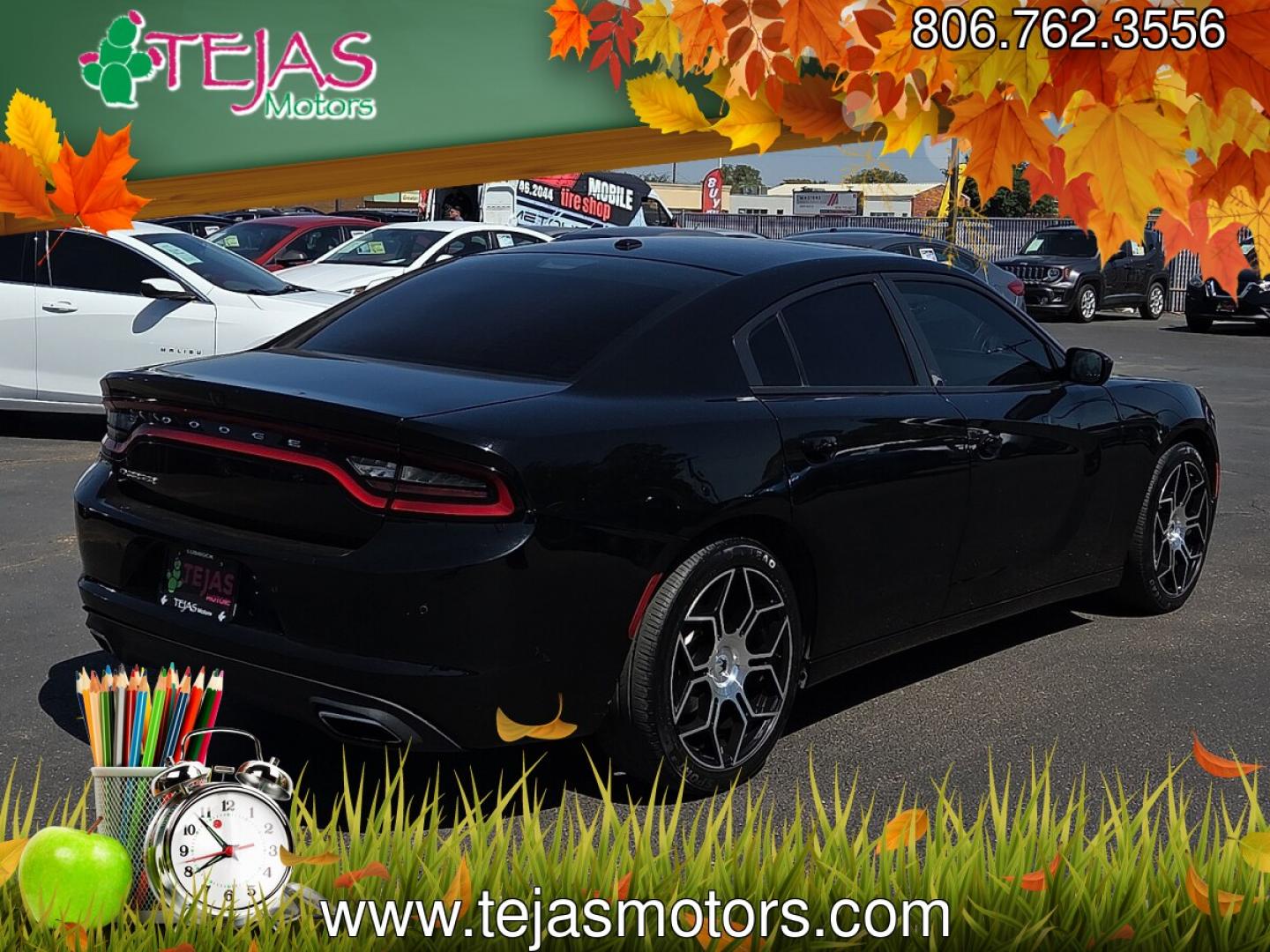 2020 Pitch Black Clearcoat /Black - X9 Dodge Charger SXT RWD (2C3CDXBG6LH) with an Pentastar 3.6L V-6 DOHC, variable valve control, regular unleaded, engine with 292HP engine, located at 4110 Avenue Q, Lubbock, 79412, 33.556553, -101.855820- Photo#2