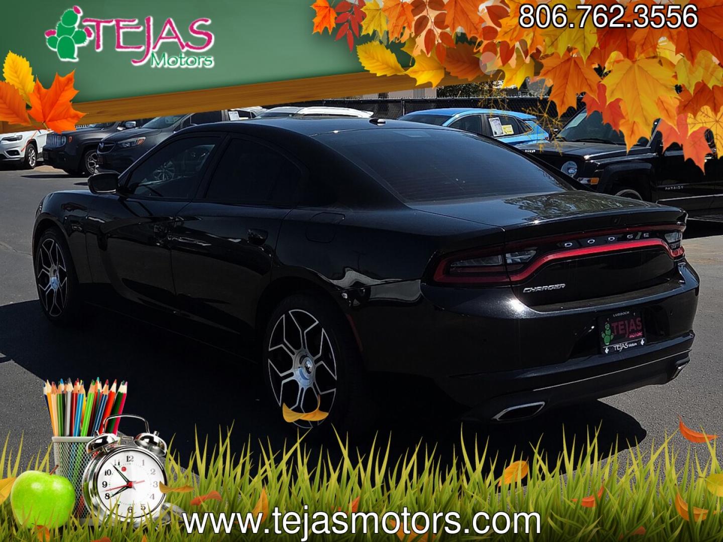 2020 Pitch Black Clearcoat /Black - X9 Dodge Charger SXT RWD (2C3CDXBG6LH) with an Pentastar 3.6L V-6 DOHC, variable valve control, regular unleaded, engine with 292HP engine, located at 4110 Avenue Q, Lubbock, 79412, 33.556553, -101.855820- Photo#3