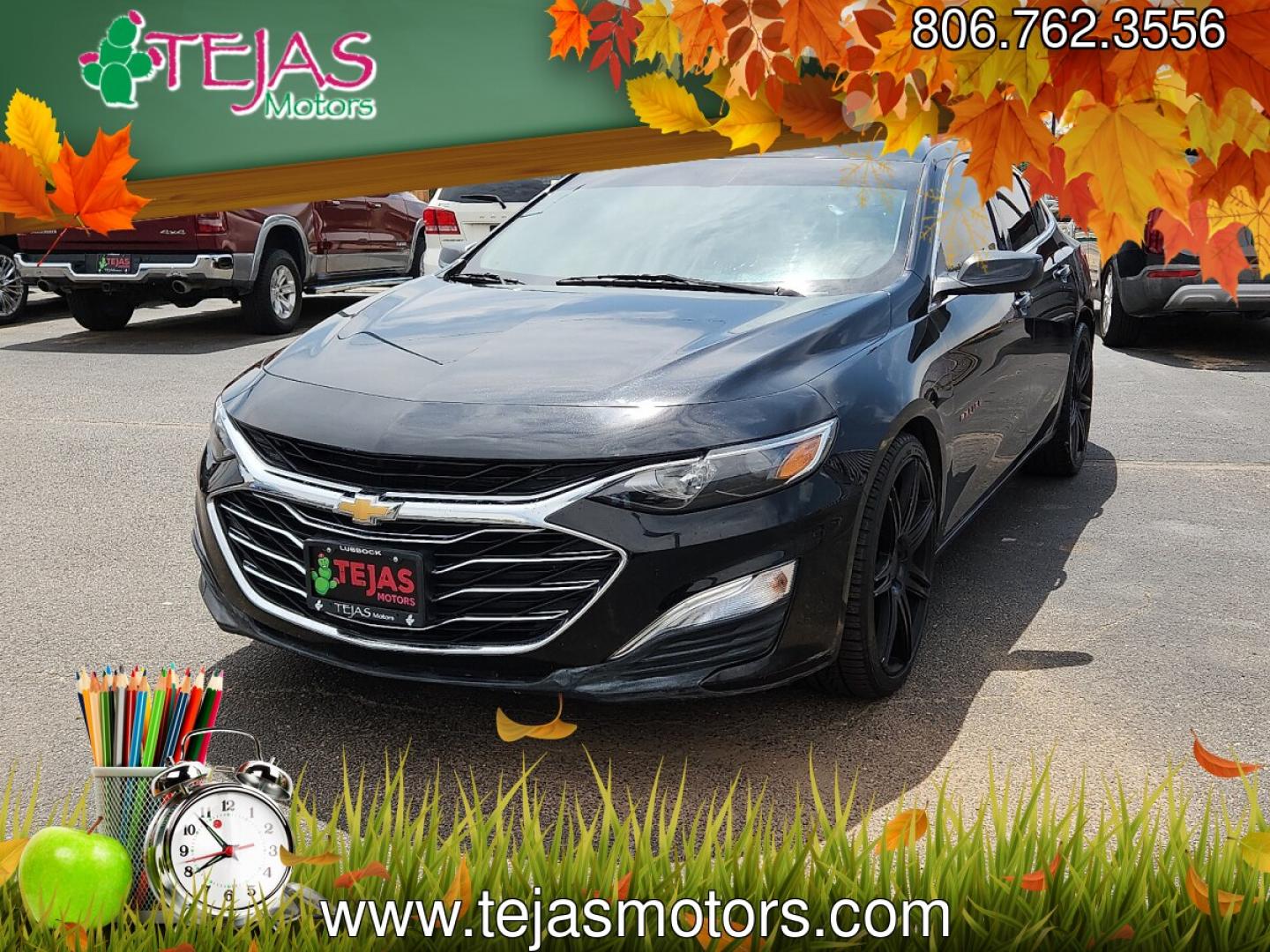 2020 Mosaic Black Metallic - GB8 /Jet Black - H1T Chevrolet Malibu FWD LS (1G1ZB5ST7LF) with an ECOTEC 1.5L I-4 gasoline direct injection, DOHC, VVT variable valve control, intercooled turbo, regular unleaded, engine with 160HP engine, located at 4110 Avenue Q, Lubbock, 79412, 33.556553, -101.855820 - 07/03/2026 KEY IN ENVELOPE GOD- Photo#1