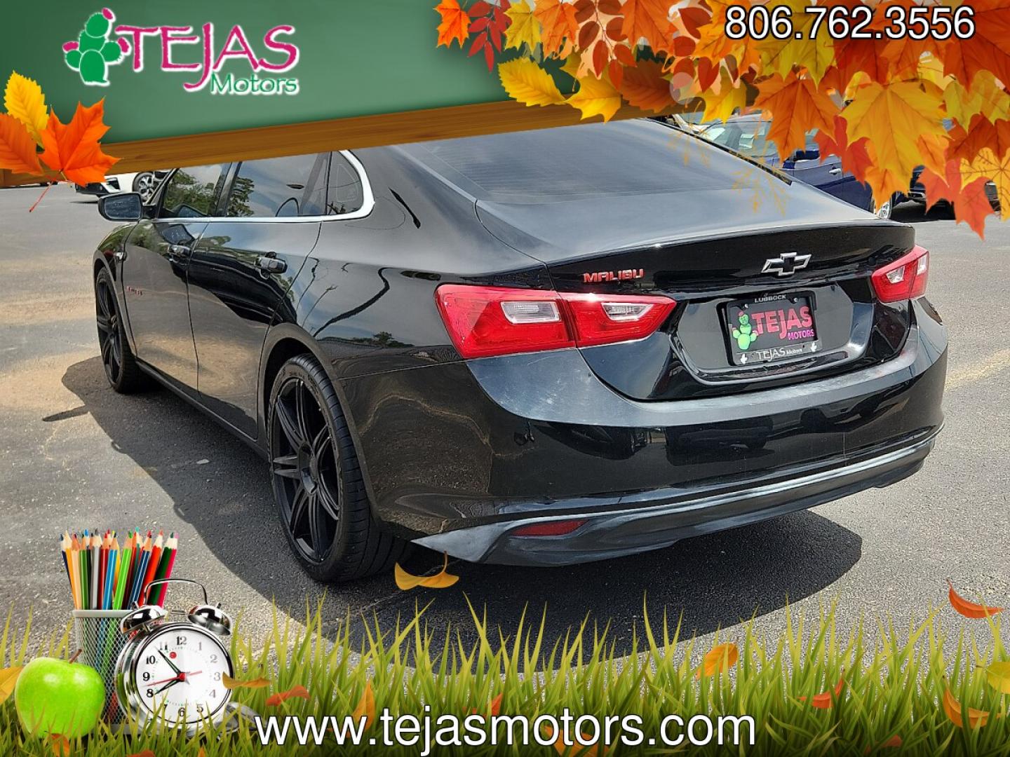 2020 Mosaic Black Metallic - GB8 /Jet Black - H1T Chevrolet Malibu FWD LS (1G1ZB5ST7LF) with an ECOTEC 1.5L I-4 gasoline direct injection, DOHC, VVT variable valve control, intercooled turbo, regular unleaded, engine with 160HP engine, located at 4110 Avenue Q, Lubbock, 79412, 33.556553, -101.855820 - 07/03/2026 KEY IN ENVELOPE GOD- Photo#2