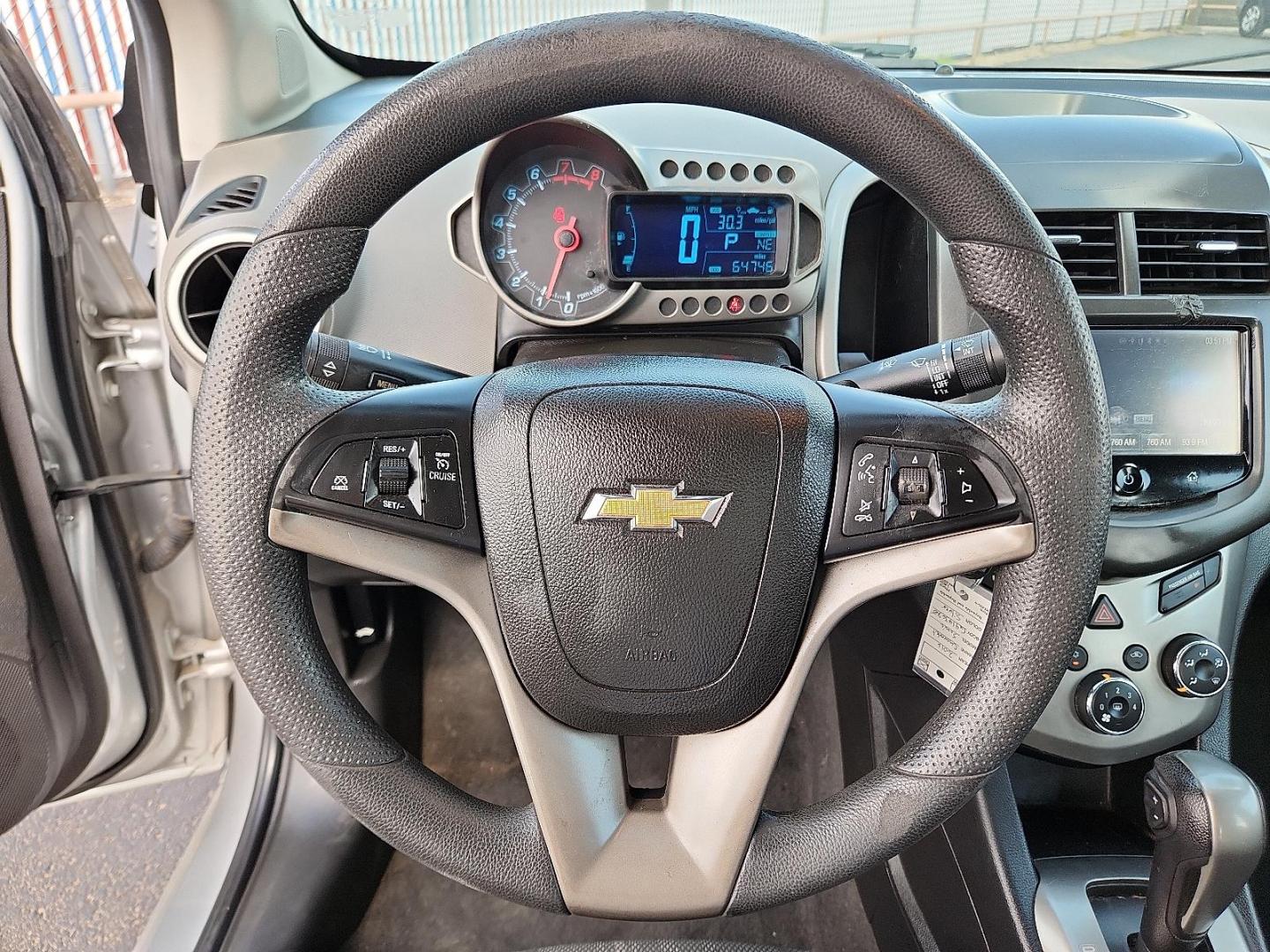 2016 SILVER Chevrolet Sonic LT Auto (1G1JC5SH2G4) with an Ecotec 1.8L I-4 DOHC, variable valve control, regular unleaded, engine with 138HP engine, located at 4110 Avenue Q, Lubbock, 79412, 33.556553, -101.855820 - Photo#10