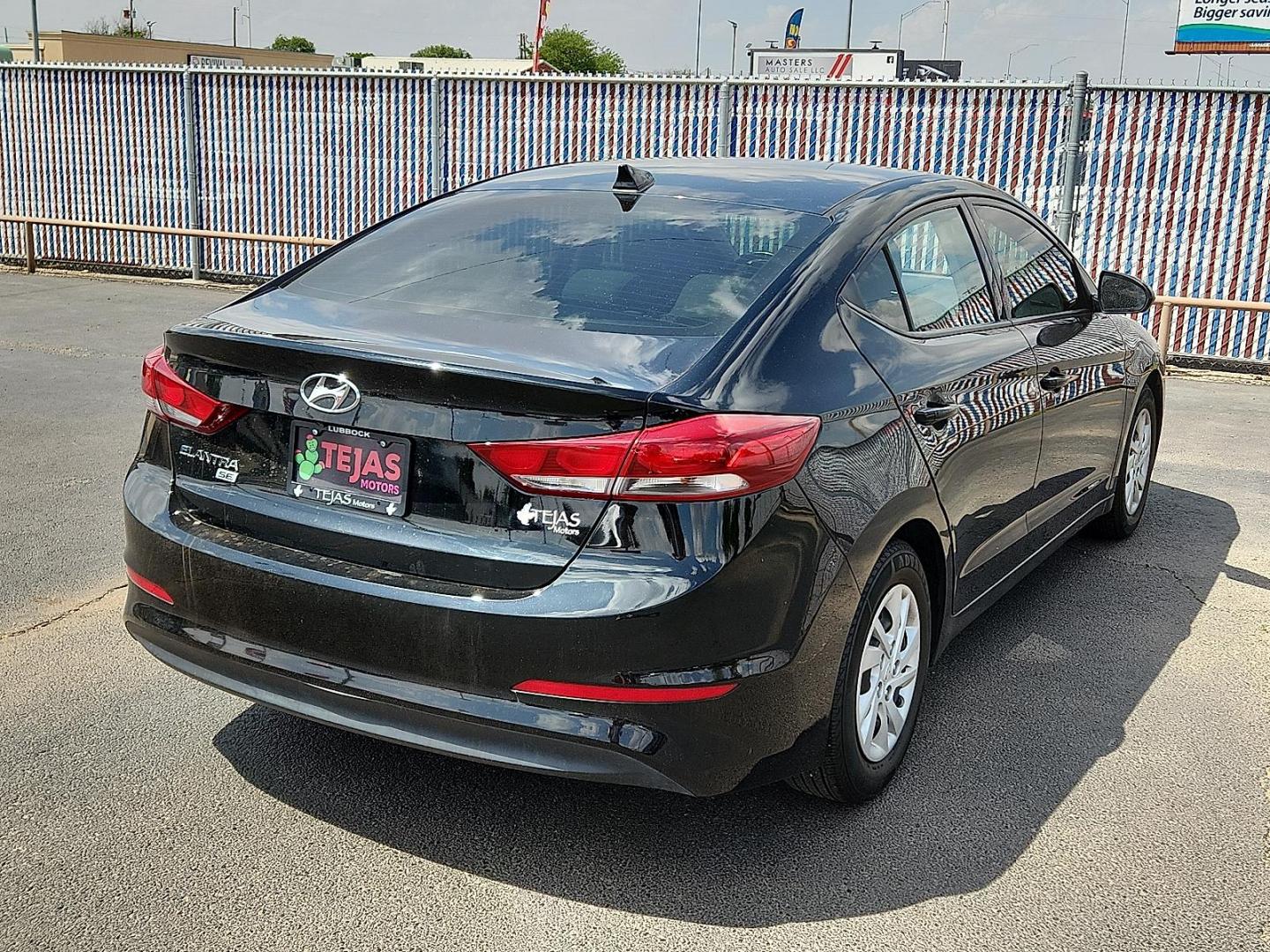 2018 BLACK Hyundai Elantra SE (5NPD74LF9JH) with an Nu 2L I-4 DOHC, D-CVVT variable valve control, regular unleaded, engine with 147HP engine, located at 4110 Avenue Q, Lubbock, 79412, 33.556553, -101.855820 - 04/19/2025 KEY IN ENVELOPE GOD - Photo#1