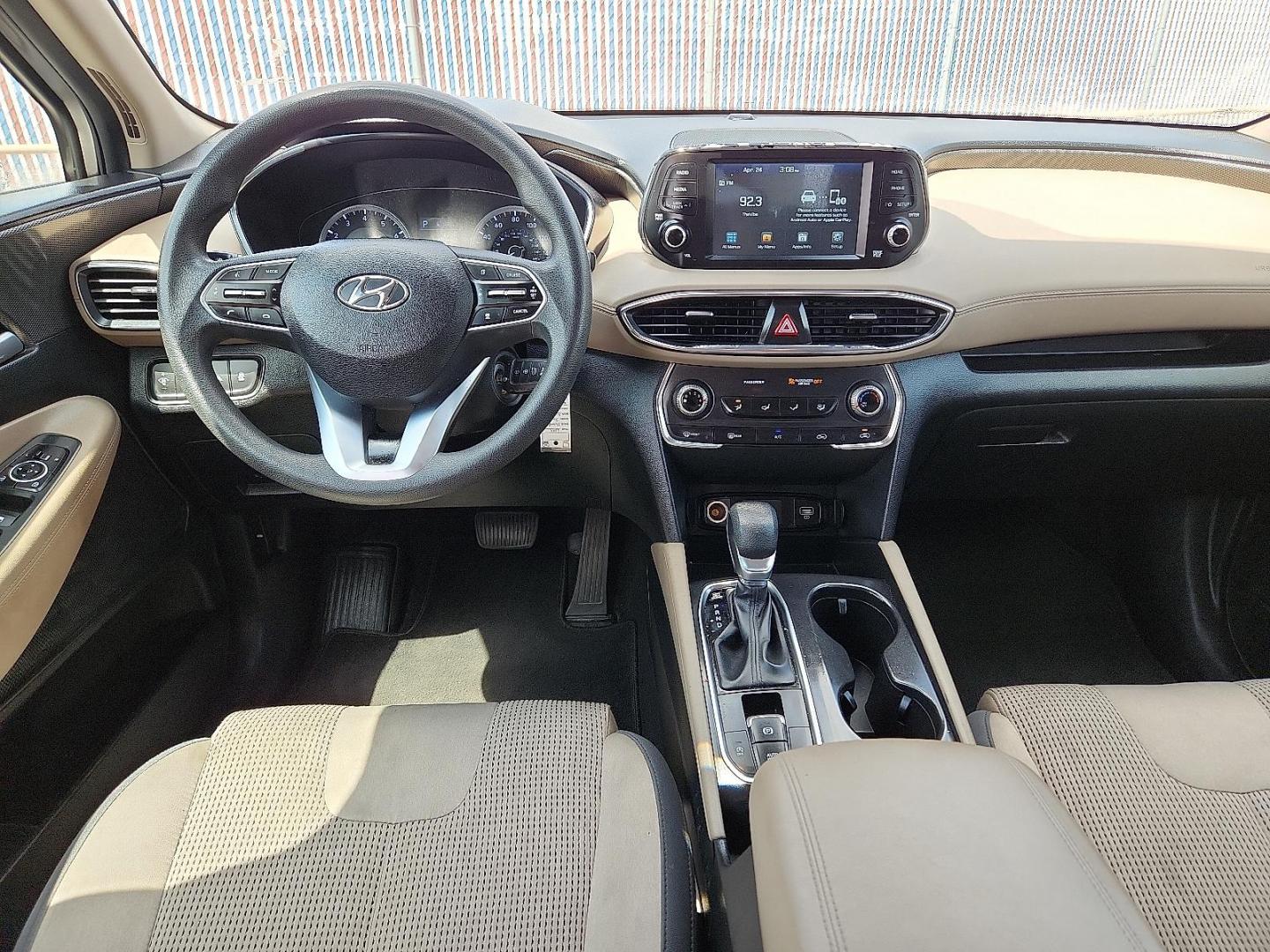 2019 BROWN Hyundai Santa Fe SE (5NMS23AD8KH) with an Theta II 2.4L I-4 gasoline direct injection, DOHC, D-CVVT variable valve control, regular unleaded, engine with 185HP engine, located at 4110 Avenue Q, Lubbock, 79412, 33.556553, -101.855820 - 04/18/2025 KEY IN ENVELOPE GOD - Photo#5