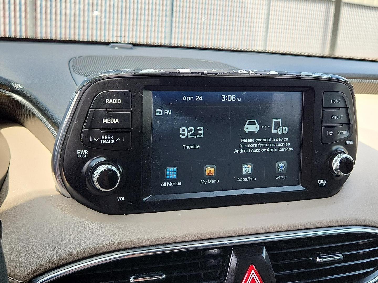 2019 BROWN Hyundai Santa Fe SE (5NMS23AD8KH) with an Theta II 2.4L I-4 gasoline direct injection, DOHC, D-CVVT variable valve control, regular unleaded, engine with 185HP engine, located at 4110 Avenue Q, Lubbock, 79412, 33.556553, -101.855820 - 04/18/2025 KEY IN ENVELOPE GOD - Photo#8