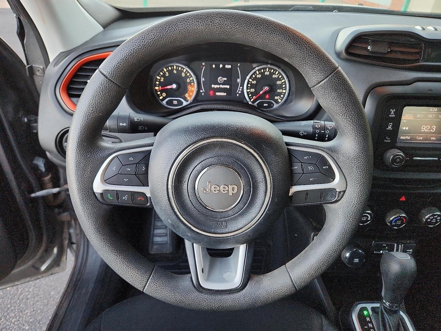 2018 Granite Crystal Metallic Clearcoat - PAU /Black - X9 Jeep Renegade Upland Edition 4x4 (ZACCJBAB2JP) with an Tigershark MultiAir 2.4L I-4 variable valve control, regular unleaded, engine with 180HP engine, located at 4110 Avenue Q, Lubbock, 79412, 33.556553, -101.855820 - Photo#10