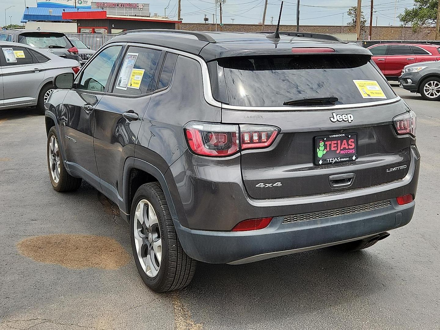 2018 GRAY Jeep Compass Limited 4x4 (3C4NJDCB4JT) with an 2.4L I-4 variable valve control, regular unleaded, engine with 180HP engine, located at 4110 Avenue Q, Lubbock, 79412, 33.556553, -101.855820 - 05/13/2025 KEY IN ENVELOPE GOD - Photo#2