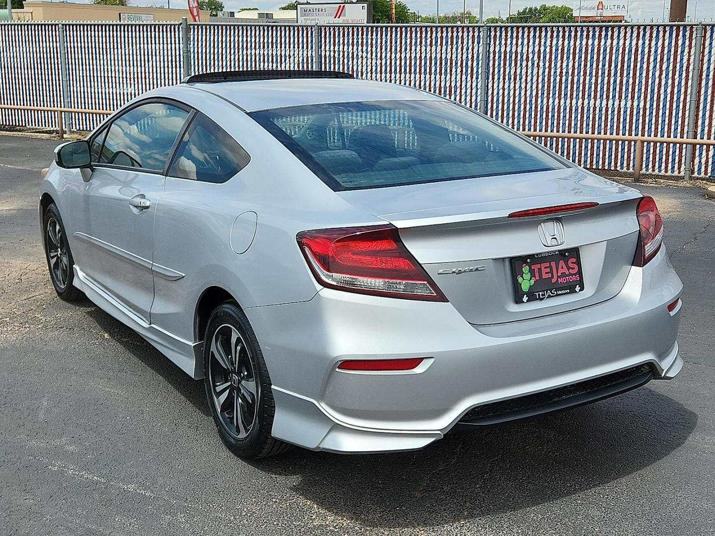 2015 SILVER Honda Civic EX (2HGFG3B84FH) with an 1.8L I-4 i-VTEC variable valve control, regular unleaded, engine with 143HP engine, located at 4110 Avenue Q, Lubbock, 79412, 33.556553, -101.855820 - Photo#2