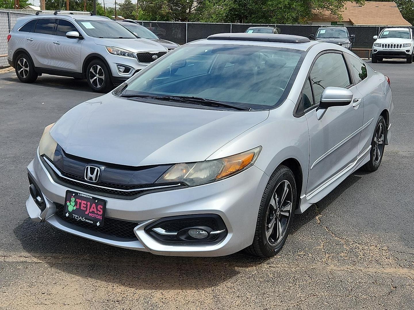 2015 SILVER Honda Civic EX (2HGFG3B84FH) with an 1.8L I-4 i-VTEC variable valve control, regular unleaded, engine with 143HP engine, located at 4110 Avenue Q, Lubbock, 79412, 33.556553, -101.855820 - Photo#3
