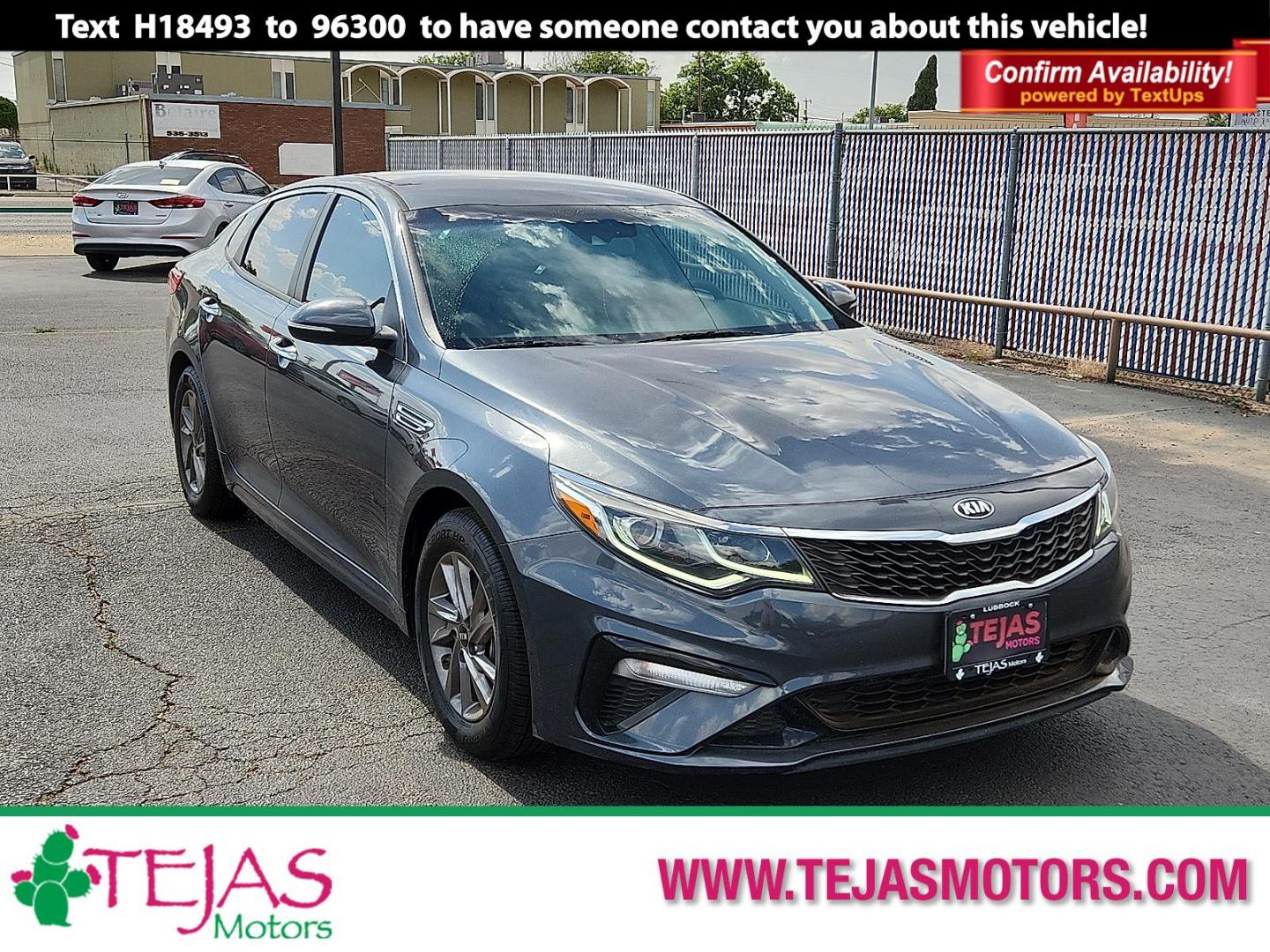 2020 GRAY Kia Optima LX (5XXGT4L30LG) with an Theta II 2.4L I-4 gasoline direct injection, DOHC, D-CVVT variable valve control, regular unleaded, engine with 185HP engine, located at 4110 Avenue Q, Lubbock, 79412, 33.556553, -101.855820 - 05/13/2025 KEY IN ENVELOPE GOD - Photo#0