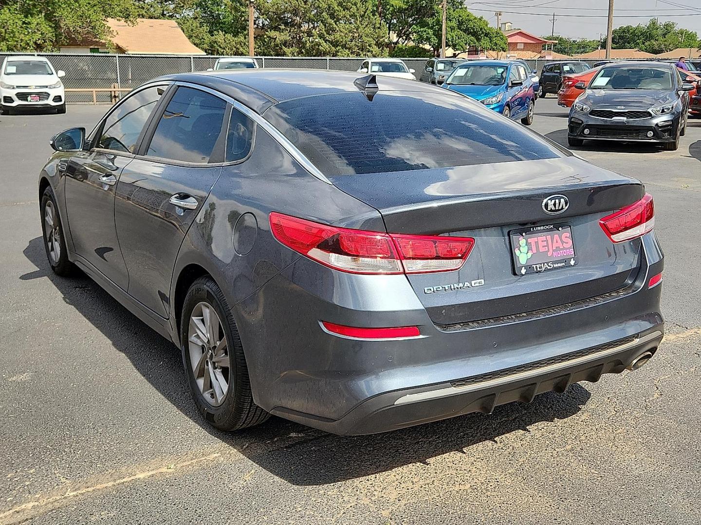 2020 GRAY Kia Optima LX (5XXGT4L30LG) with an Theta II 2.4L I-4 gasoline direct injection, DOHC, D-CVVT variable valve control, regular unleaded, engine with 185HP engine, located at 4110 Avenue Q, Lubbock, 79412, 33.556553, -101.855820 - 05/13/2025 KEY IN ENVELOPE GOD - Photo#2