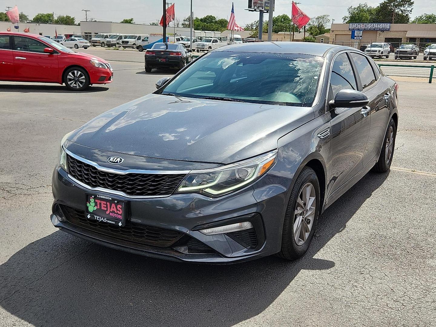 2020 GRAY Kia Optima LX (5XXGT4L30LG) with an Theta II 2.4L I-4 gasoline direct injection, DOHC, D-CVVT variable valve control, regular unleaded, engine with 185HP engine, located at 4110 Avenue Q, Lubbock, 79412, 33.556553, -101.855820 - 05/13/2025 KEY IN ENVELOPE GOD - Photo#3