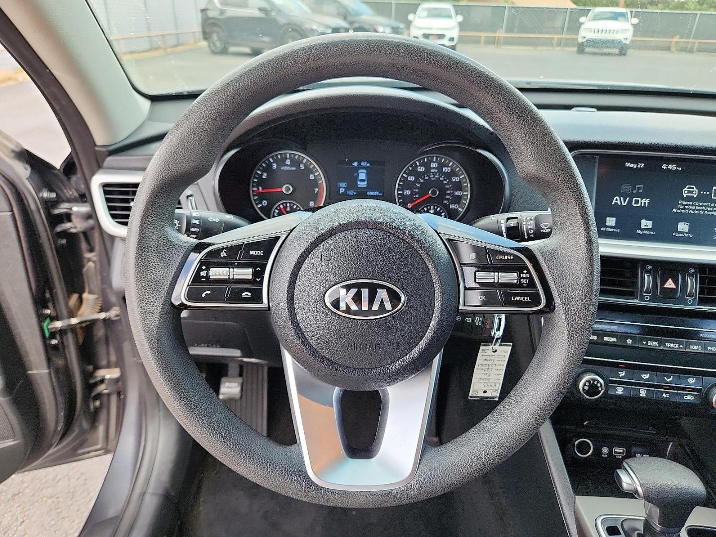 2020 GRAY Kia Optima LX (5XXGT4L30LG) with an Theta II 2.4L I-4 gasoline direct injection, DOHC, D-CVVT variable valve control, regular unleaded, engine with 185HP engine, located at 4110 Avenue Q, Lubbock, 79412, 33.556553, -101.855820 - 05/13/2025 KEY IN ENVELOPE GOD - Photo#10