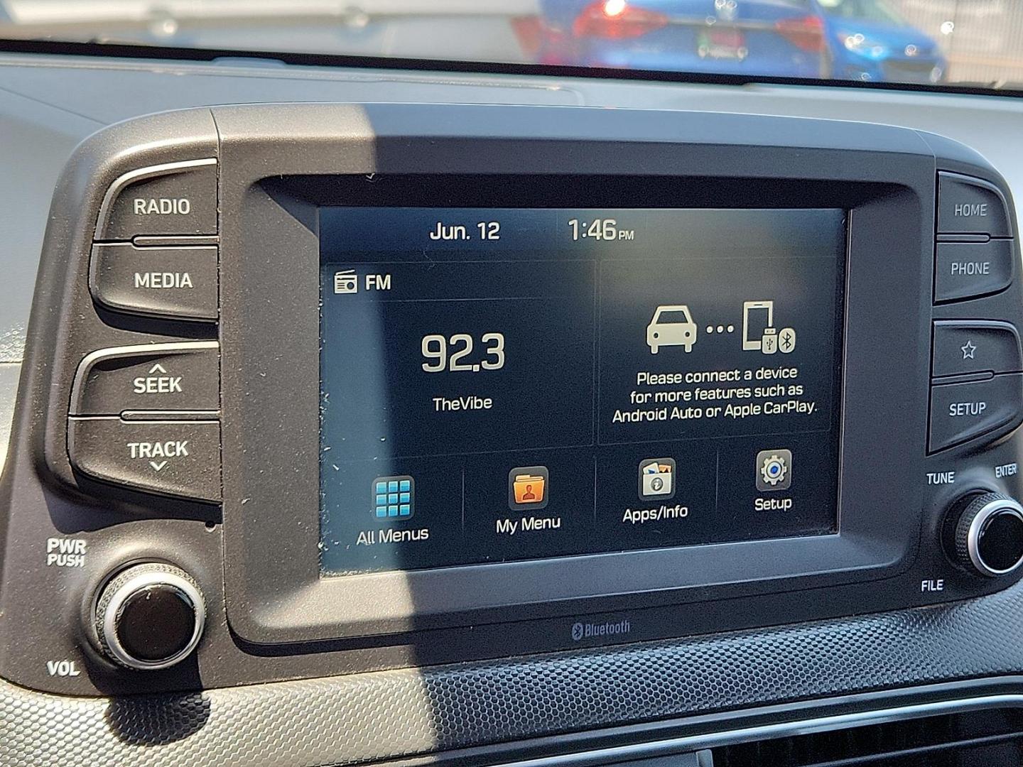 2020 BLUE Hyundai Kona SE (KM8K12AA8LU) with an Nu 2L I-4 DOHC, D-CVVT variable valve control, regular unleaded, engine with 147HP engine, located at 4110 Avenue Q, Lubbock, 79412, 33.556553, -101.855820 - 06/12/2025 KEY IN ENVELOPE GOD - Photo#8