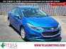 2018 BLUE Chevrolet Cruze LT Auto (1G1BE5SM5J7) with an 1.4L I-4 gasoline direct injection, DOHC, variable valve control, intercooled turbo, regular unleaded, engine with 153HP engine, located at 4110 Avenue Q, Lubbock, 79412, 33.556553, -101.855820 - 06/12/2025 KEY IN ENVELOPE GOD - Photo#0