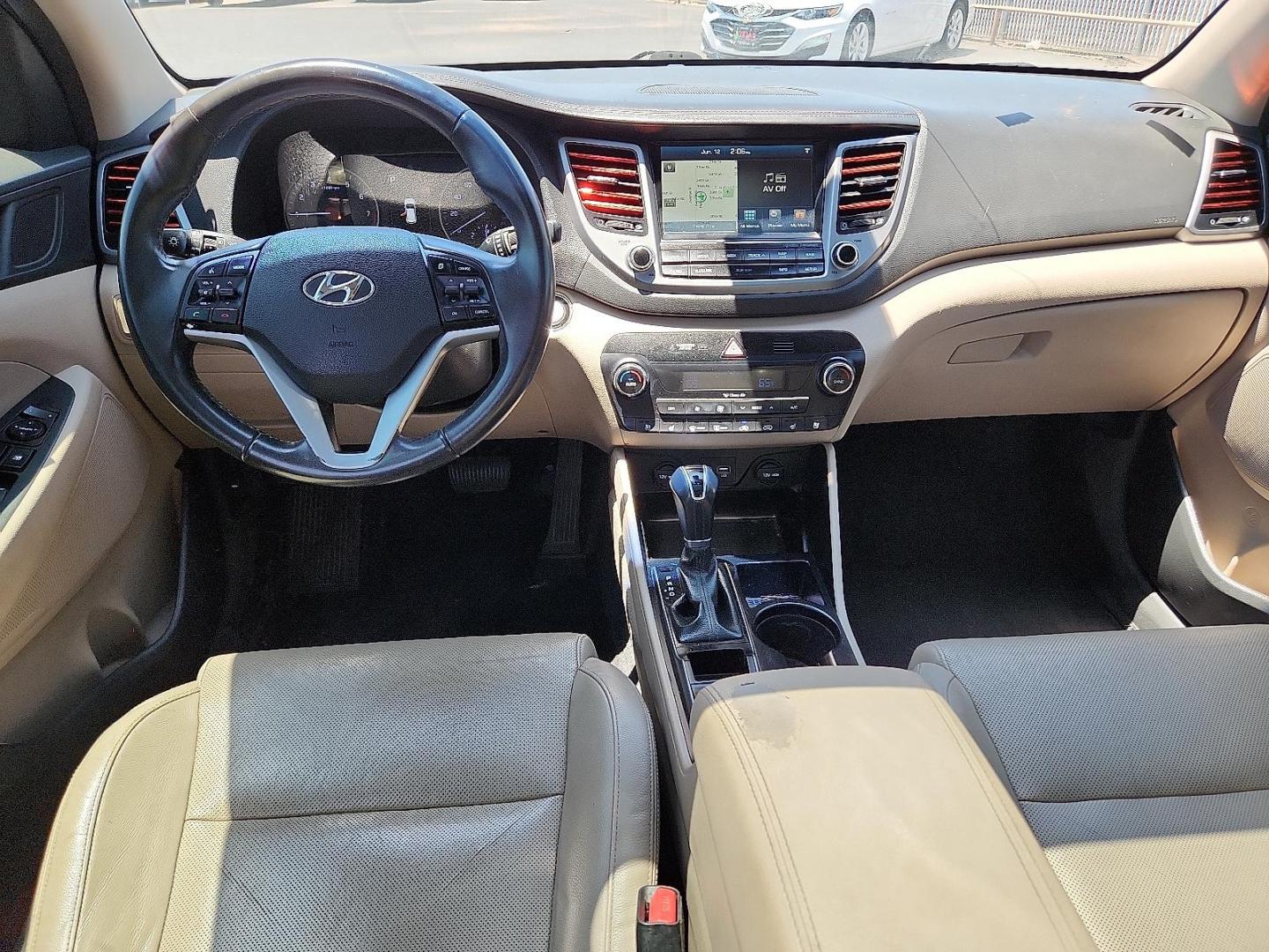 2016 BLACK Hyundai Tucson Limited (KM8J33A28GU) with an 1.6L I-4 gasoline direct injection, DOHC, variable valve control, intercooled turbo, regular unleaded, engine with 175HP engine, located at 4110 Avenue Q, Lubbock, 79412, 33.556553, -101.855820 - 06/12/2025 KEY IN ENVELOPE GOD - Photo#7